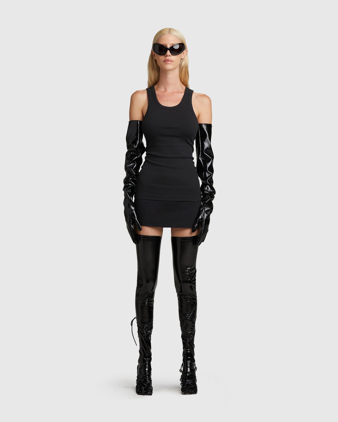 Entire Studios – Rib Tank Tar - Tops - Black - Image 3