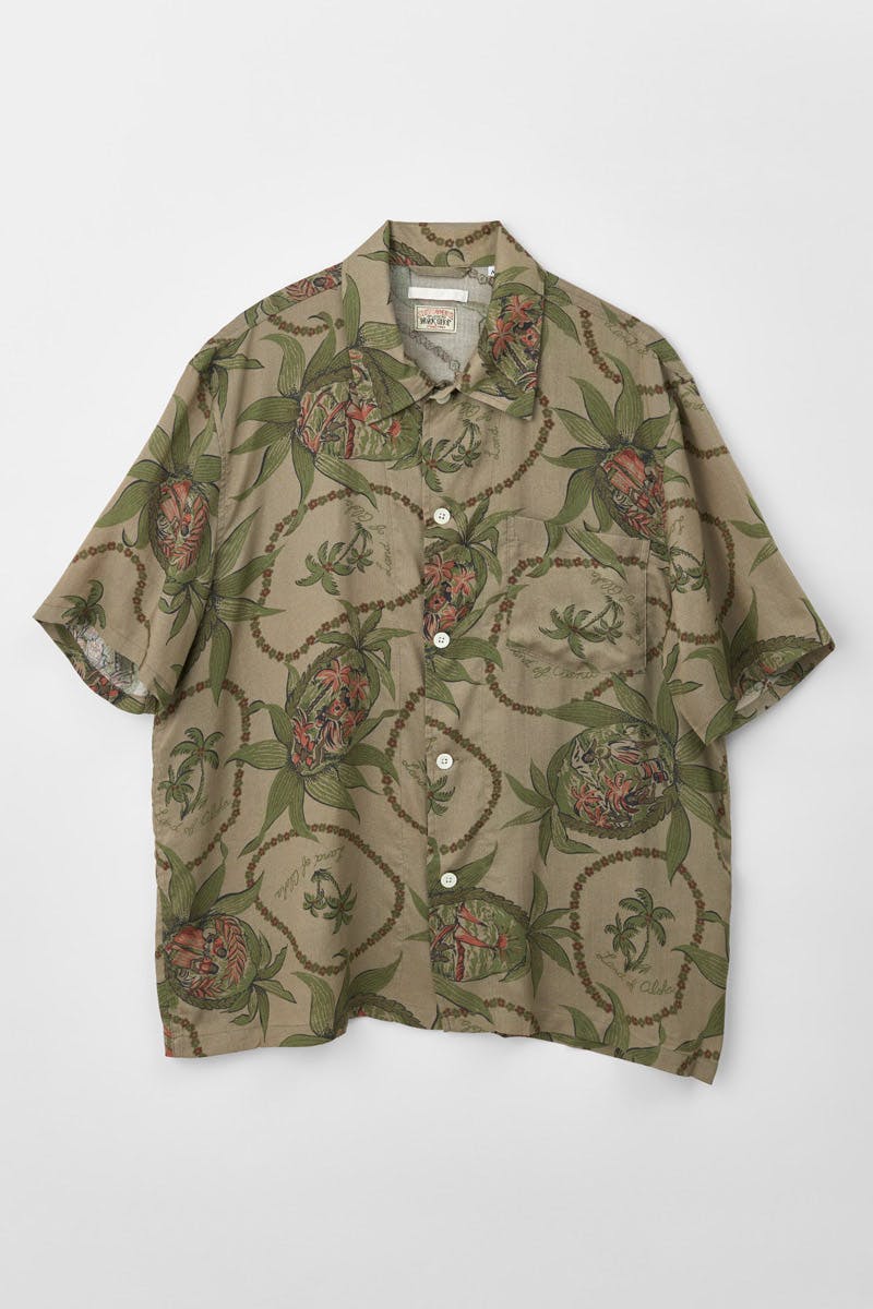 MS202BT_BOX SHIRT SHORTLEEVE_TAUPE ALOHA - 94