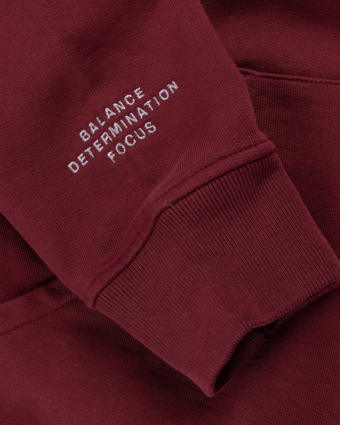 Highsnobiety – HS Sports Focus Hoodie Bordeaux - Sweats - Red - Image 5
