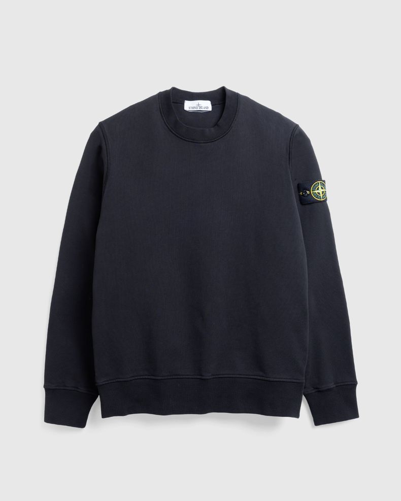 Garment-Dyed Crewneck Sweatshirt Black