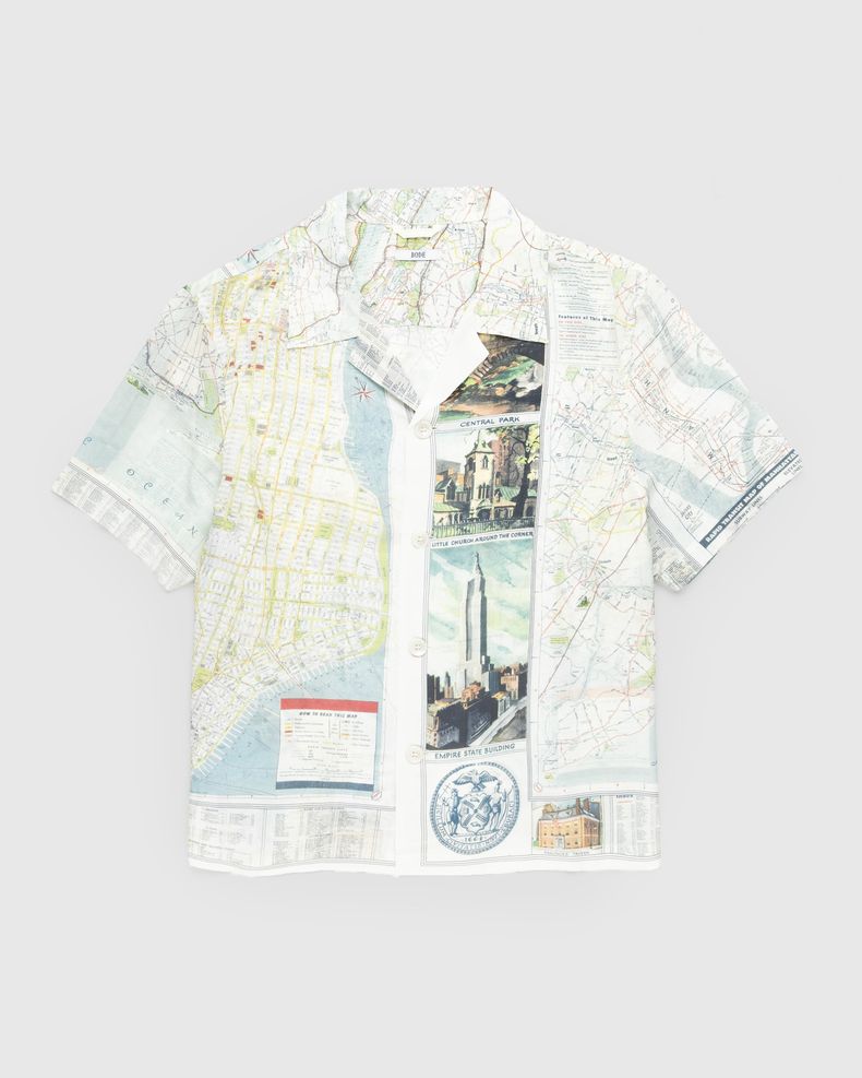 New York City Map Short-Sleeve Shirt Multi