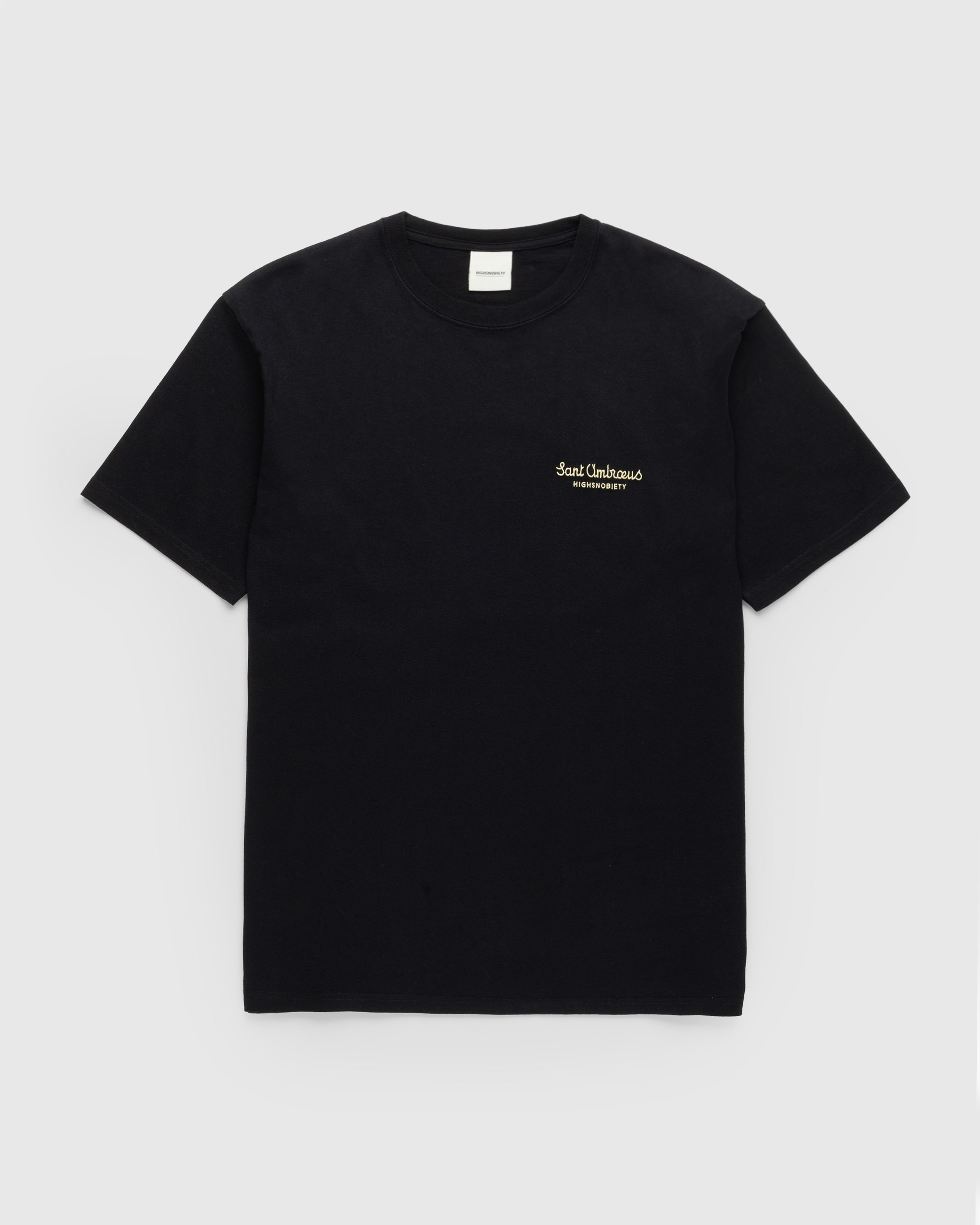 Highsnobiety x Sant Ambroeus – T-Shirt Black  - T-shirts - Black - Image 2