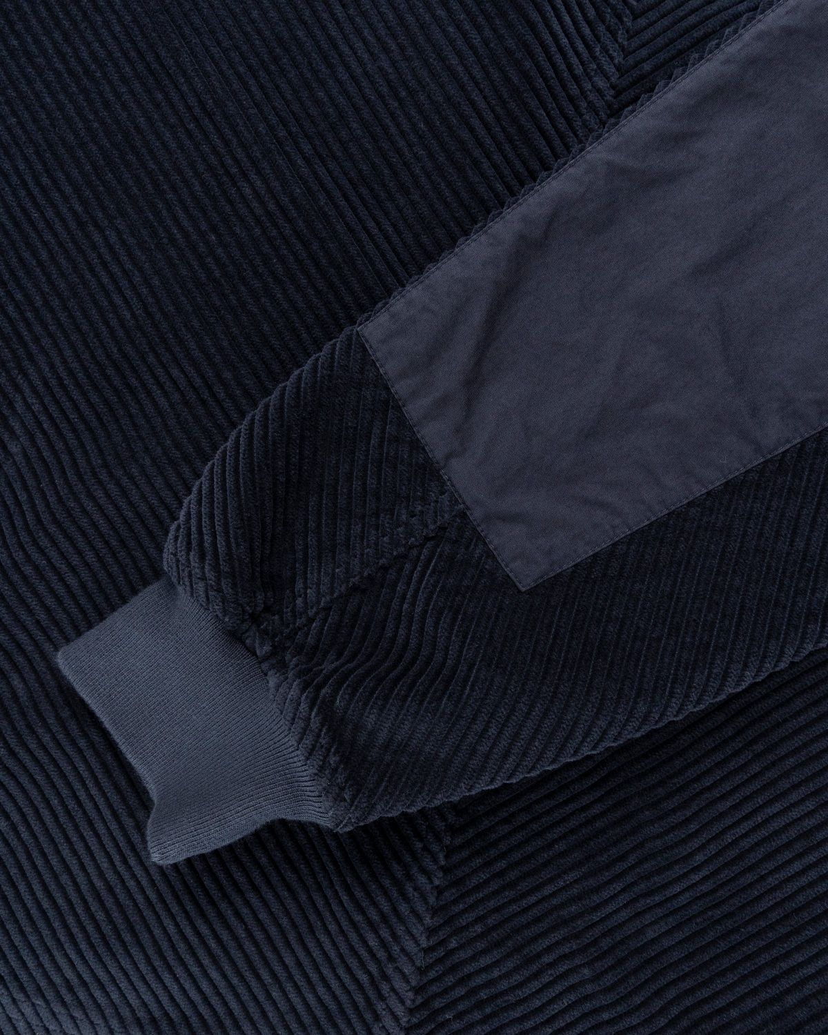 Stone Island – Corduroy Crewneck Navy Blue - Sweats - Blue - Image 6