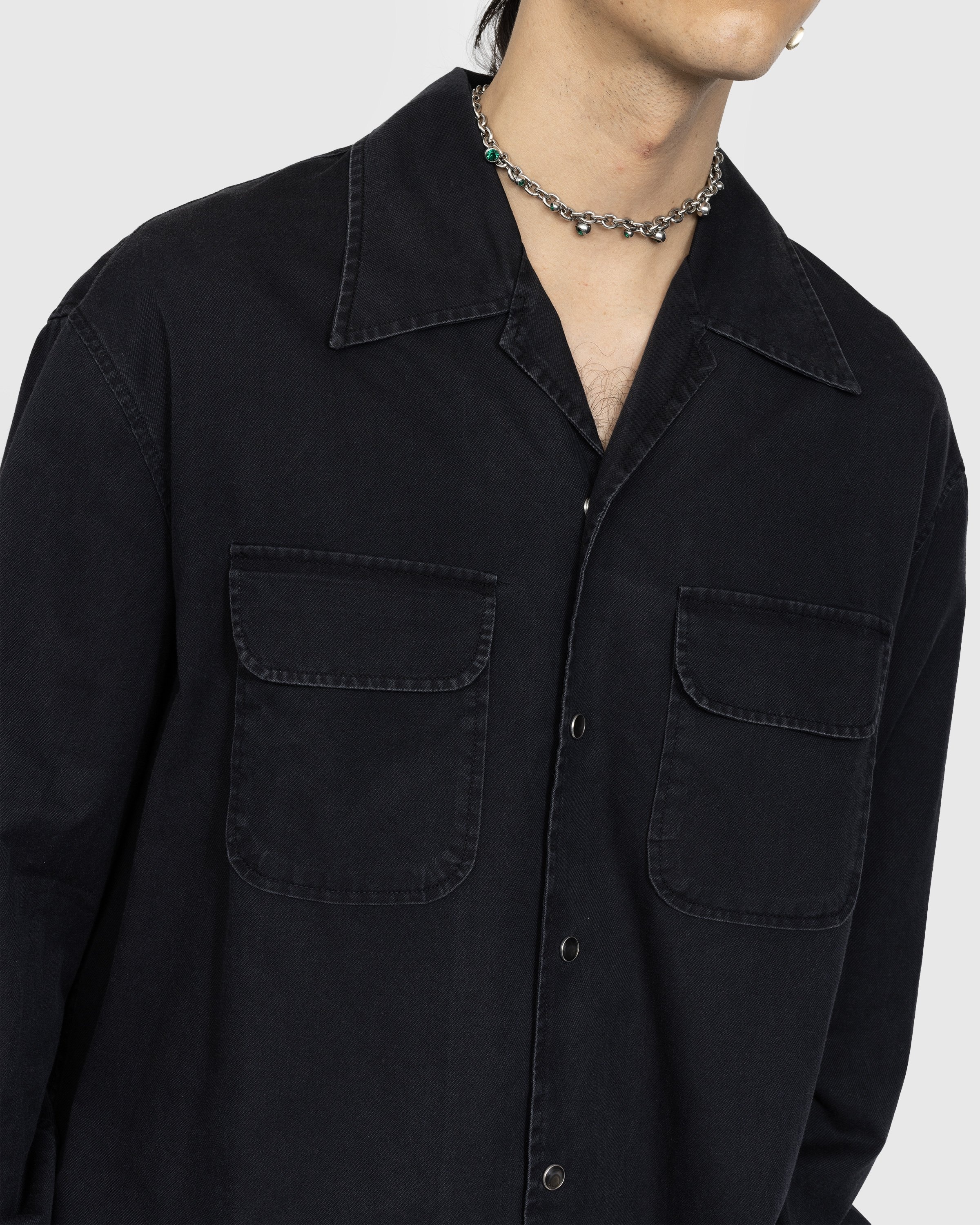 Our Legacy – Poco Shirt Black Cosmic Twill - Shirts - Black - Image 4