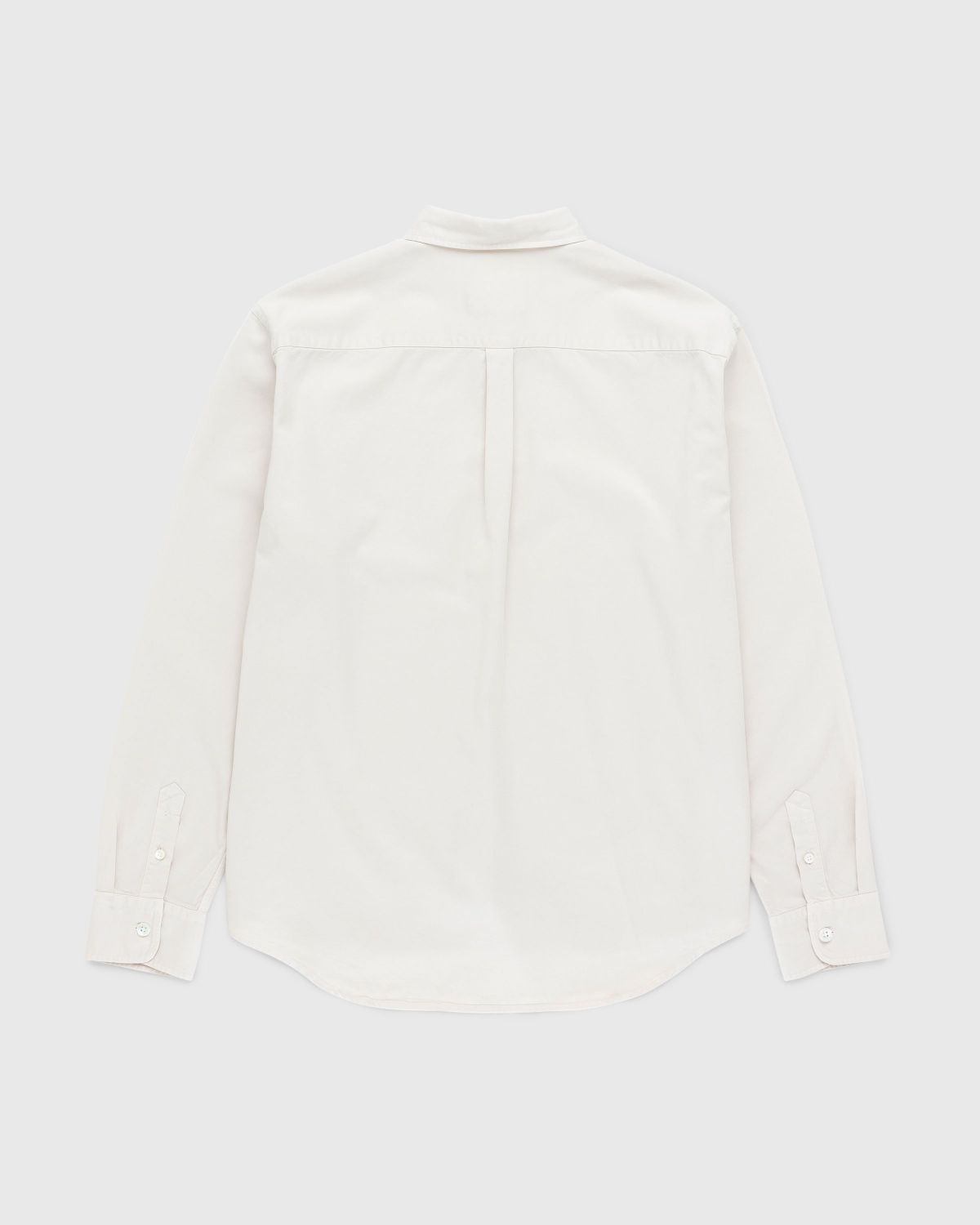 Highsnobiety HS05 – Garment-Dyed Peach Long-Sleeve Shirt Grey - Shirts - Grey - Image 2