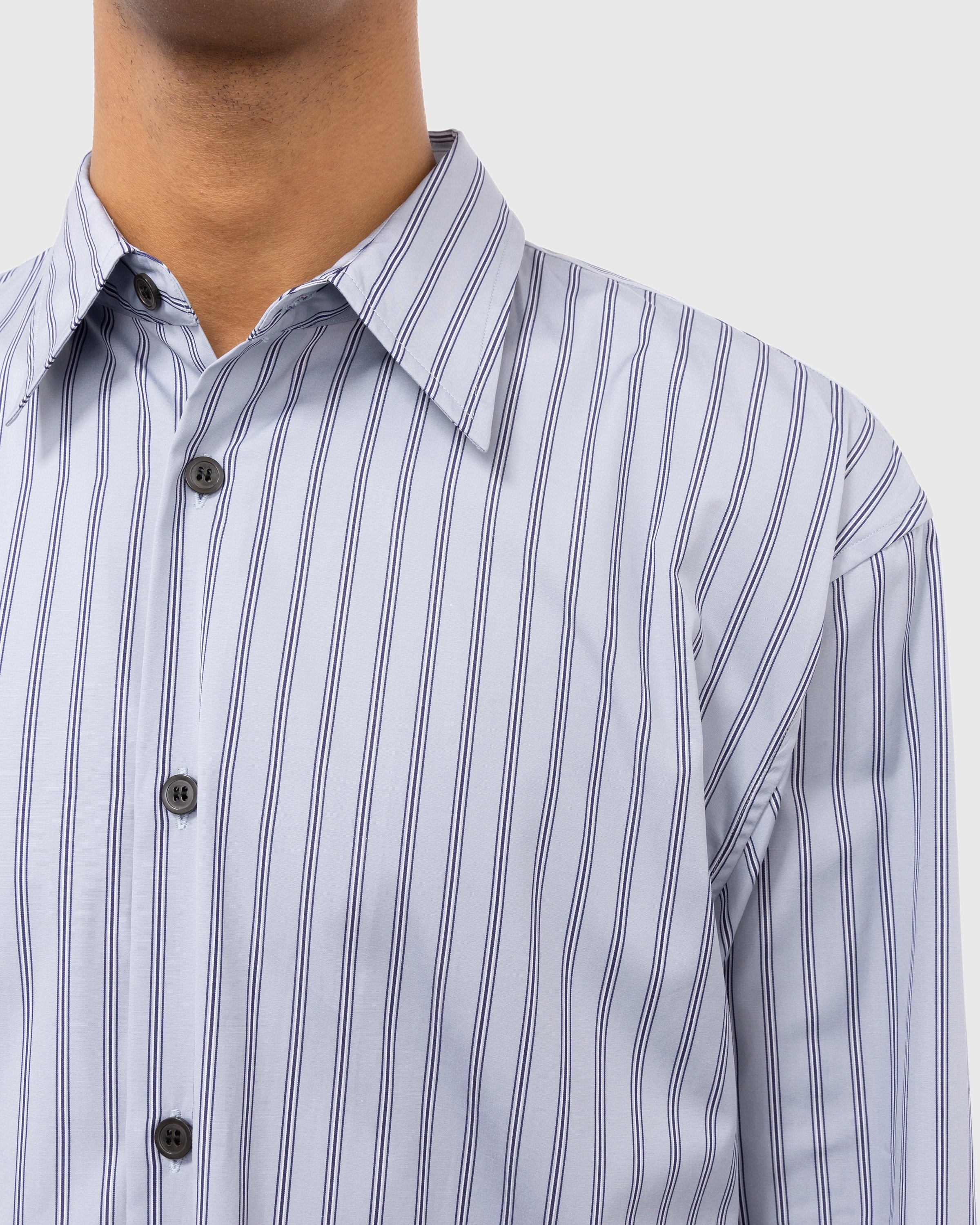 Dries van Noten – Croom Shirt Blue - Shirts - Blue - Image 5
