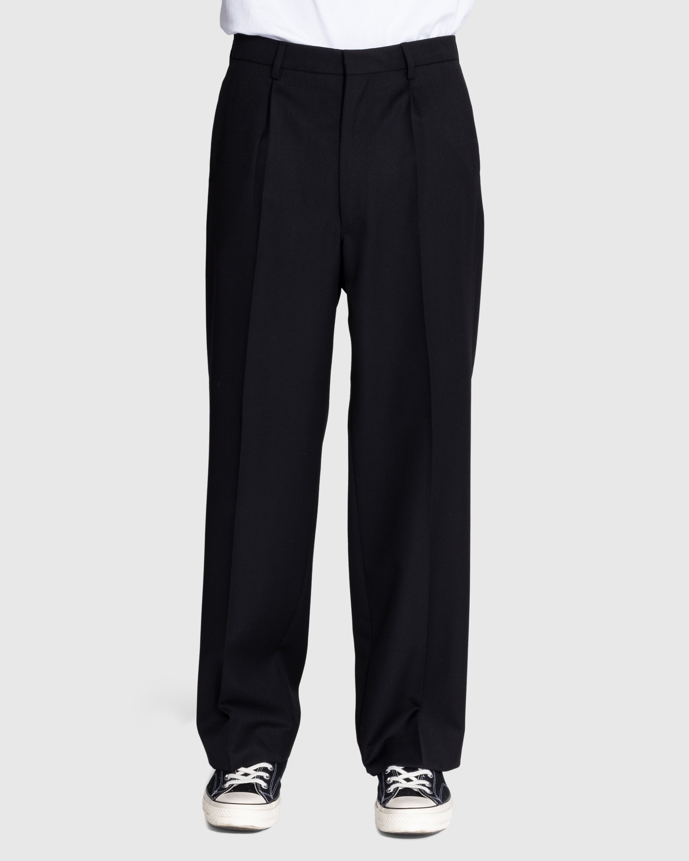 Highsnobiety – Wool Dress Pant Black - Trousers - Black - Image 2