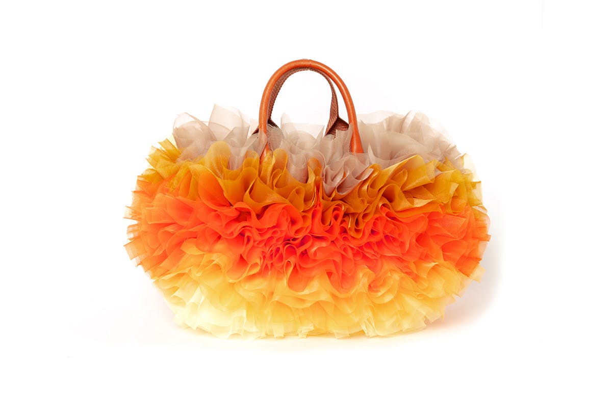 Tomo Koizumi x sacai Ruffle Bag & Leg Warmer Collaboration