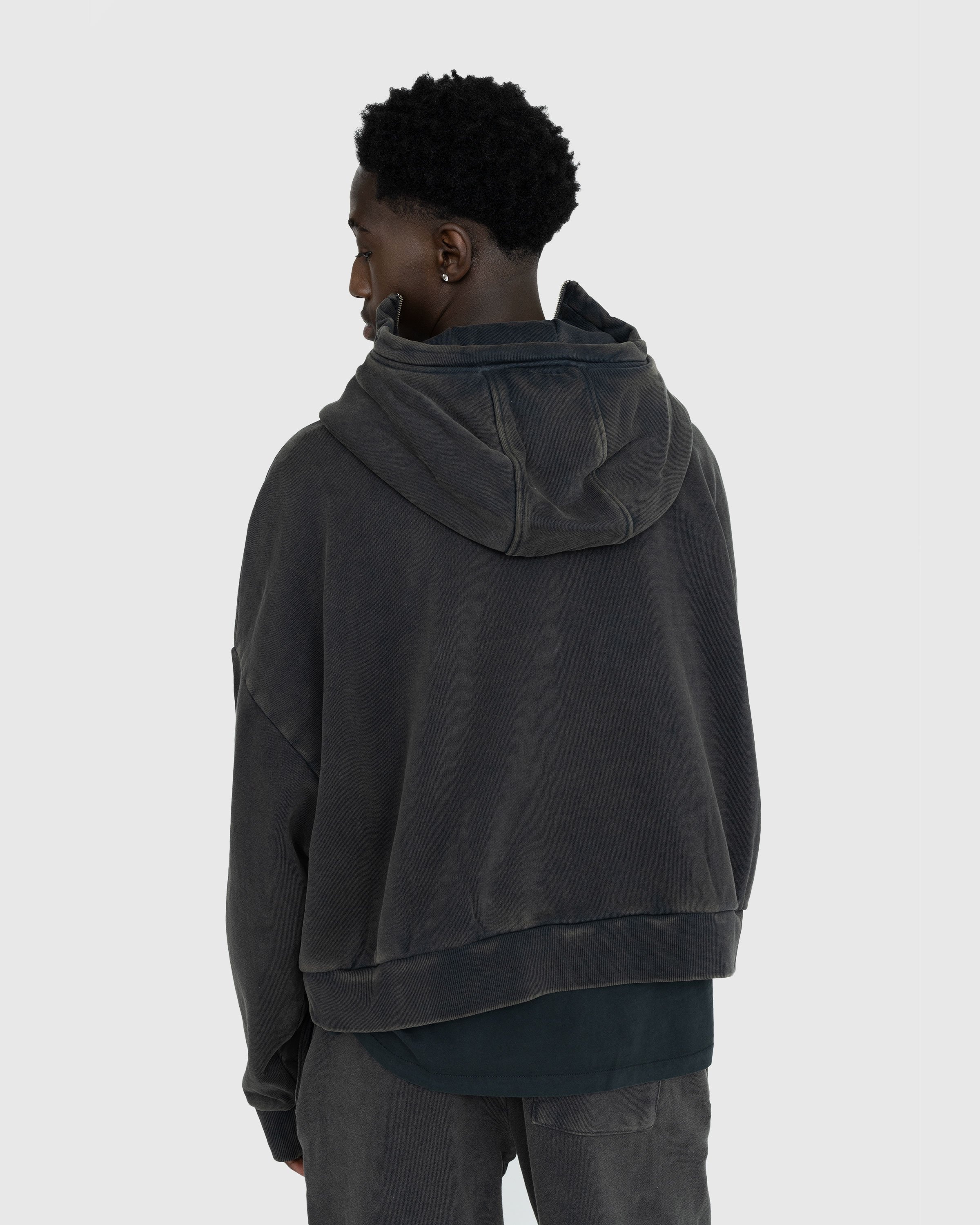 Entire Studios – Full Zip (Hoodie) Washed Black | Highsnobiety Shop