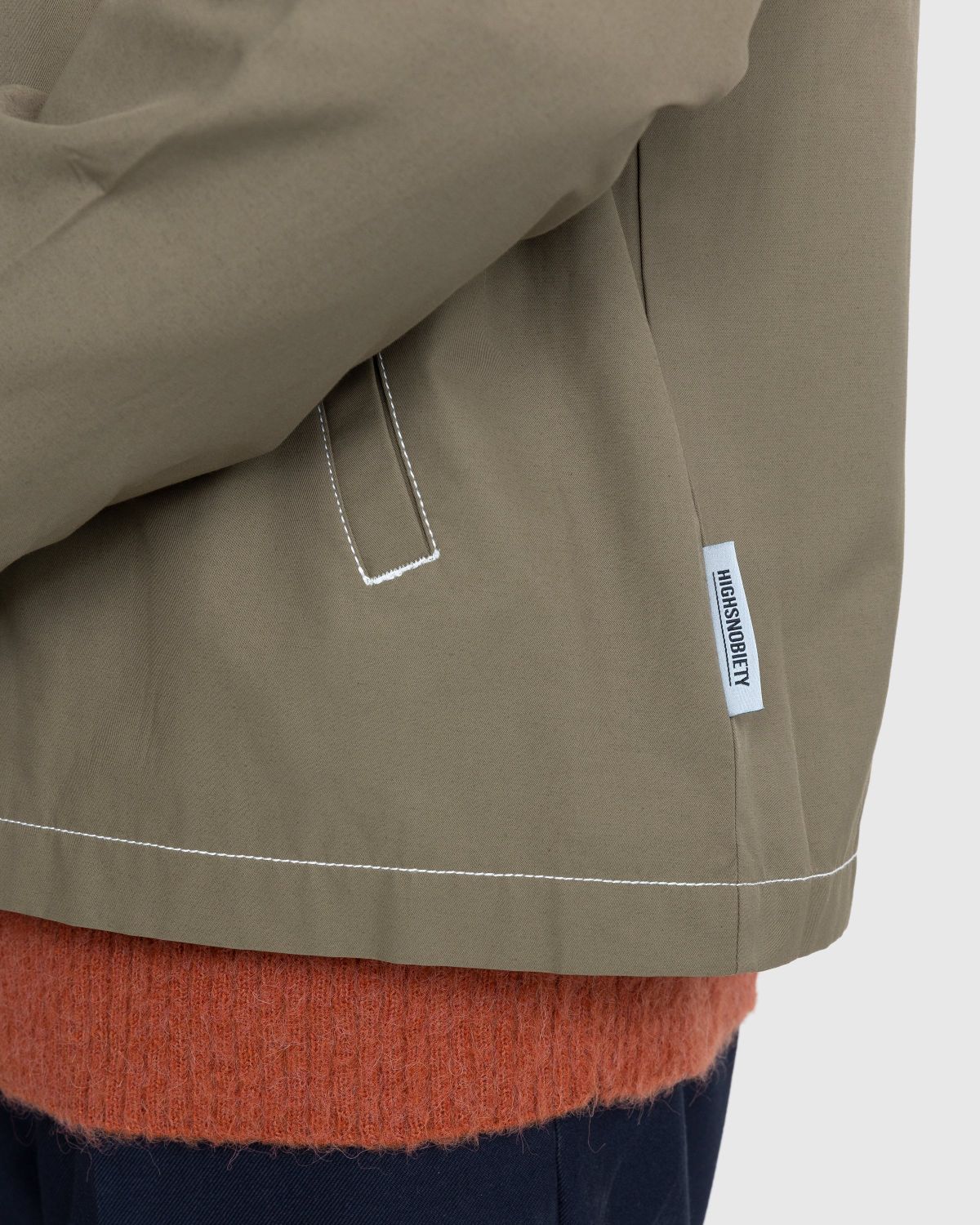 Highsnobiety – Brushed Nylon Jacket Olive - Outerwear - Green - Image 8