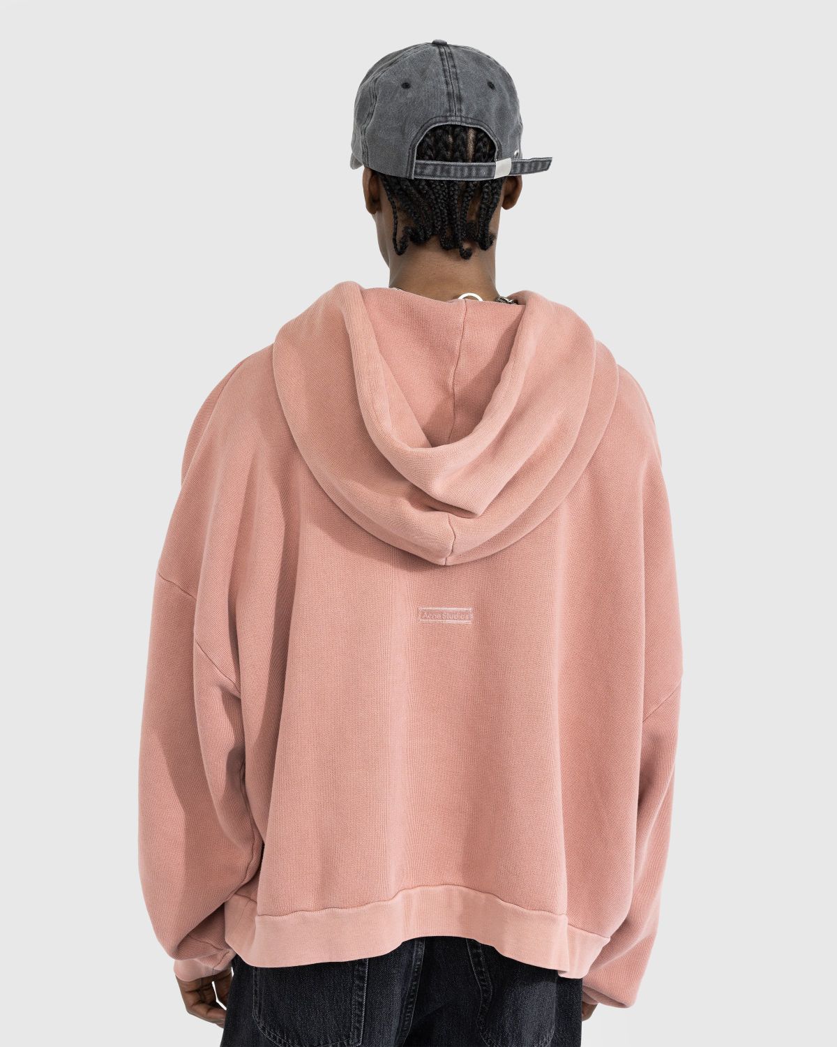 Acne Studios – Hooded Sweatshirt Vintage Pink - Hoodies - Pink - Image 3