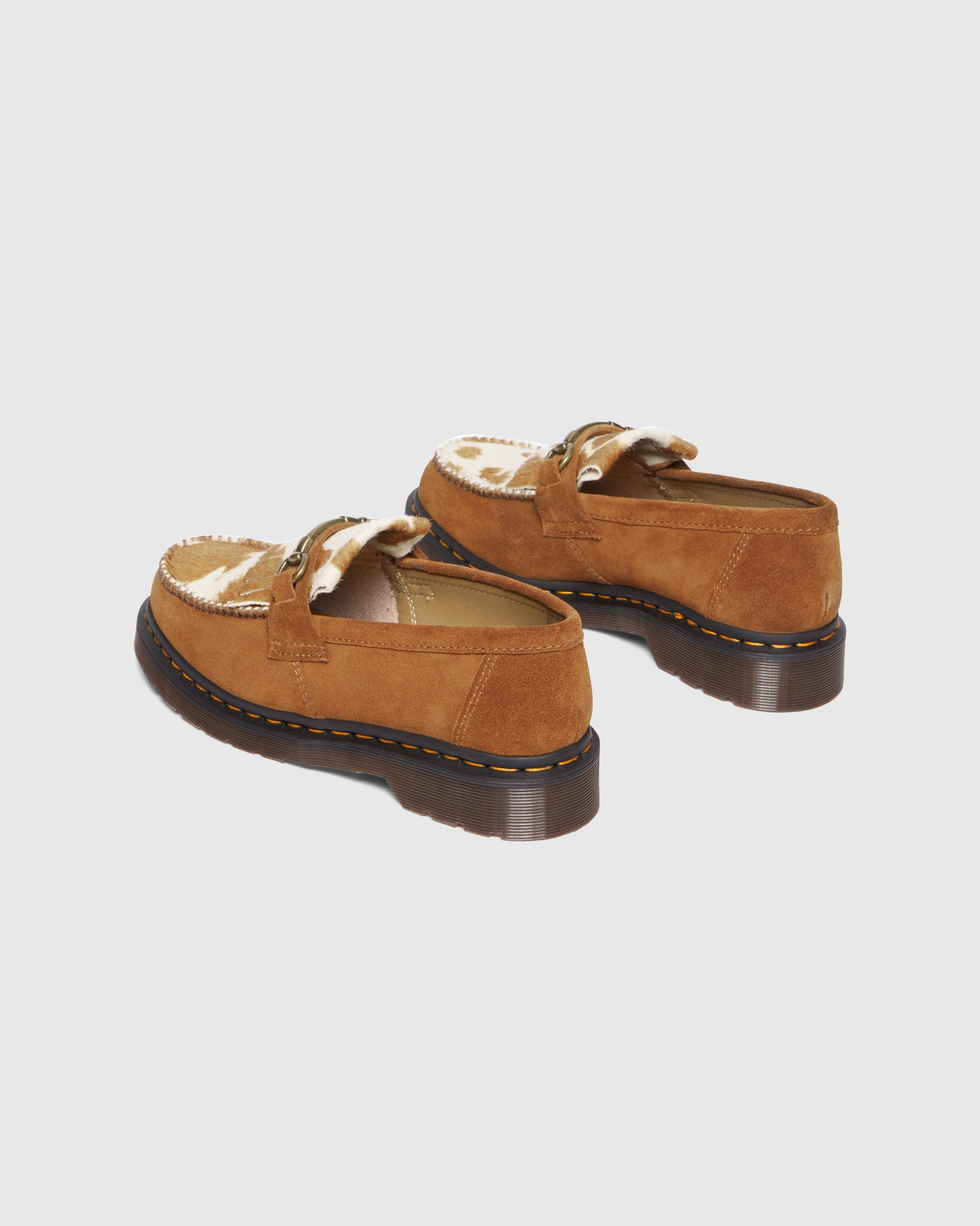 Dr. Martens – Adrian Snaffle Pecan Brown/Jersey Cow Print - Shoes - Brown - Image 3
