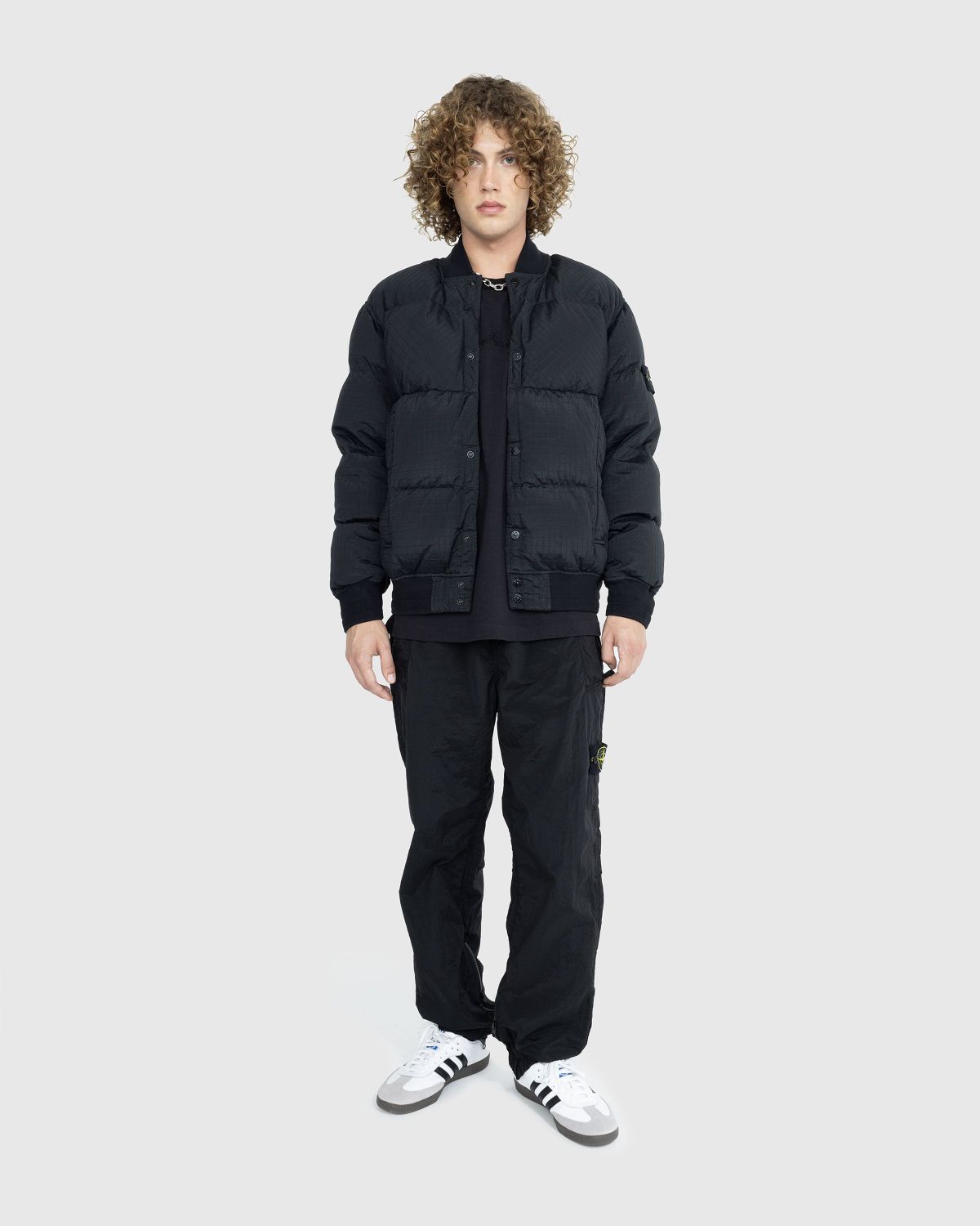 Stone Island – Ripstop Nylon Metal Down Jacket Black  - Outerwear - Black - Image 3