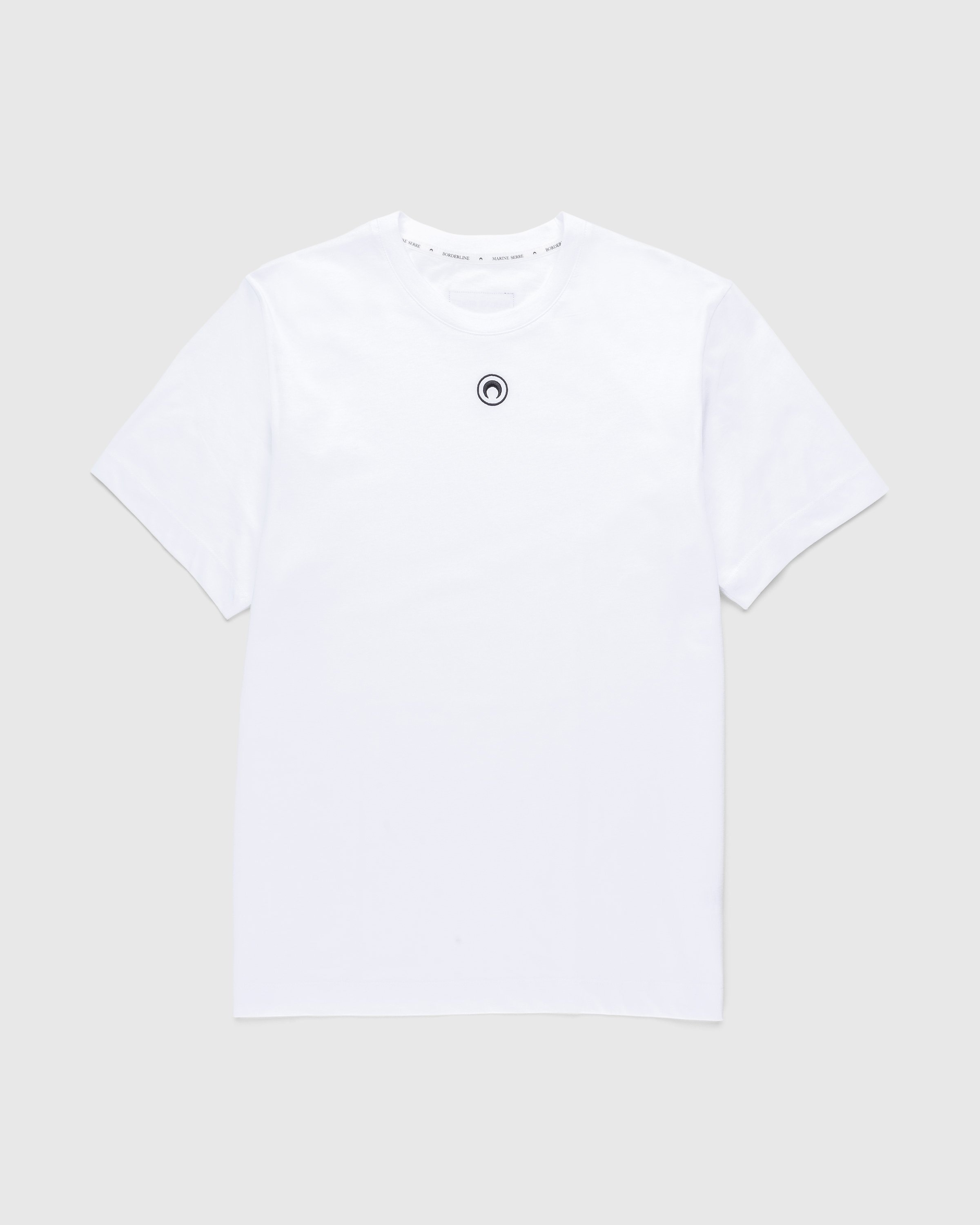 Marine Serre – Organic Cotton T-Shirt White - Tops - White - Image 1