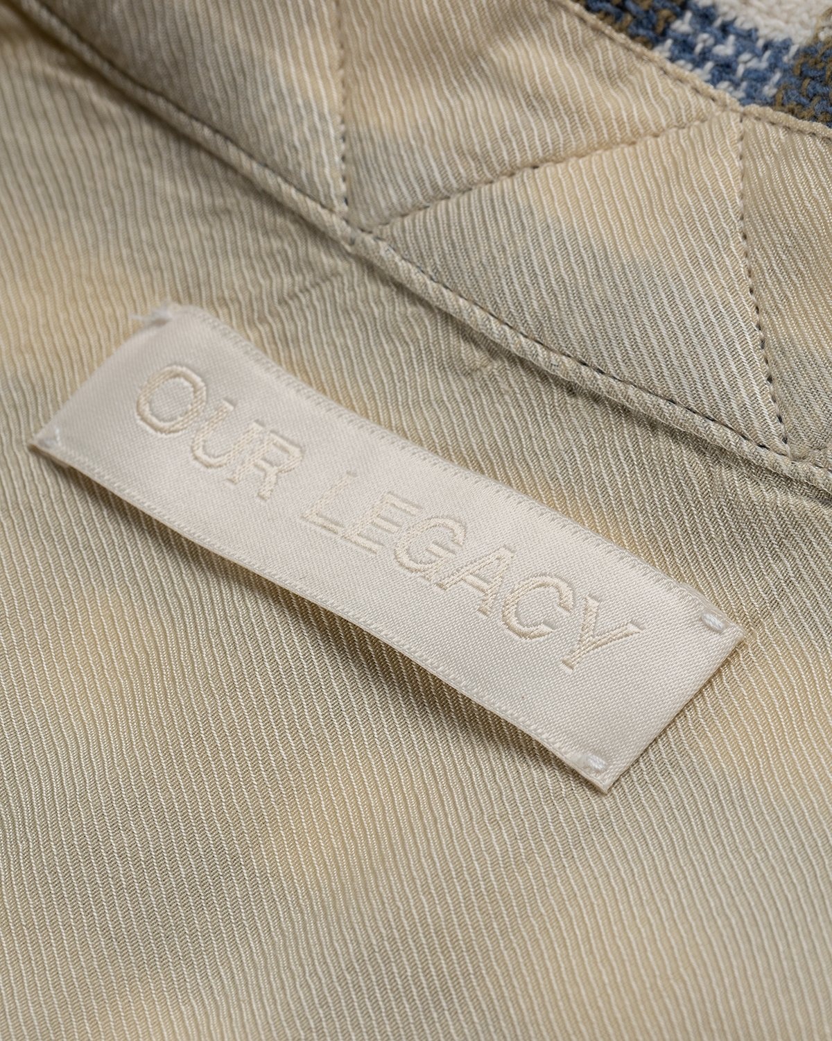 Our Legacy – Heusen Shirt Light Blue/Olive Summer Check 