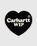 Heart Rug Black