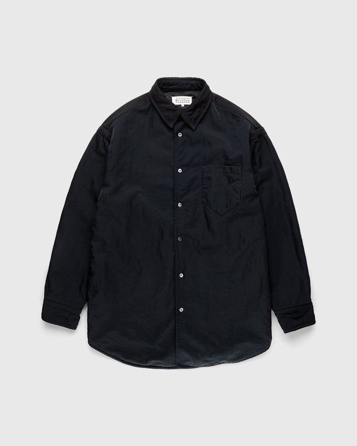 Maison Margiela – Oversized Nylon Jacket Navy - Shirts - Black - Image 1