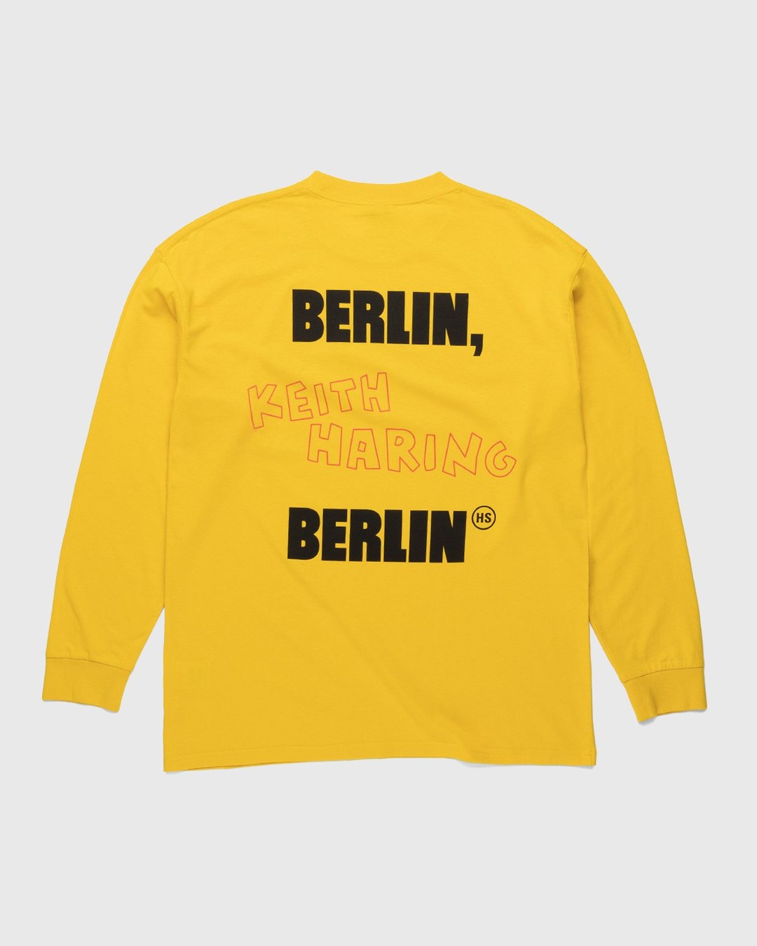 Highsnobiety – Keith Haring Longsleeve Yellow - Longsleeves - Yellow - Image 1