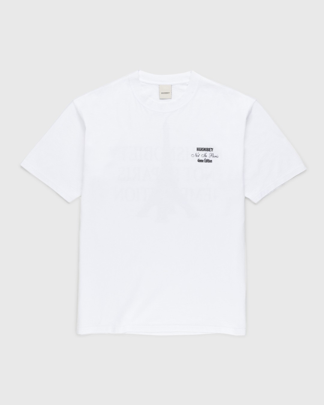 Highsnobiety – Not In Paris 4 Logo T-Shirt White - Tops - White - Image 2