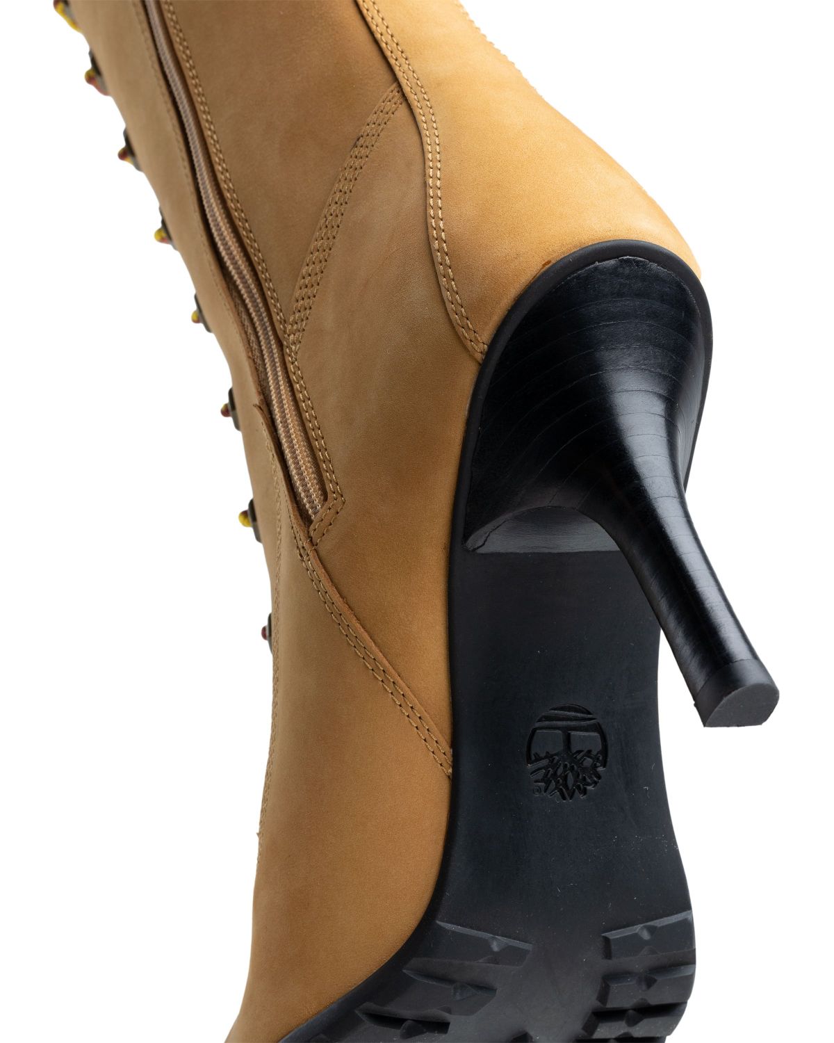 Veneda Carter x Timberland – Tall Lace Boot Yellow - Boots - Brown - Image 7