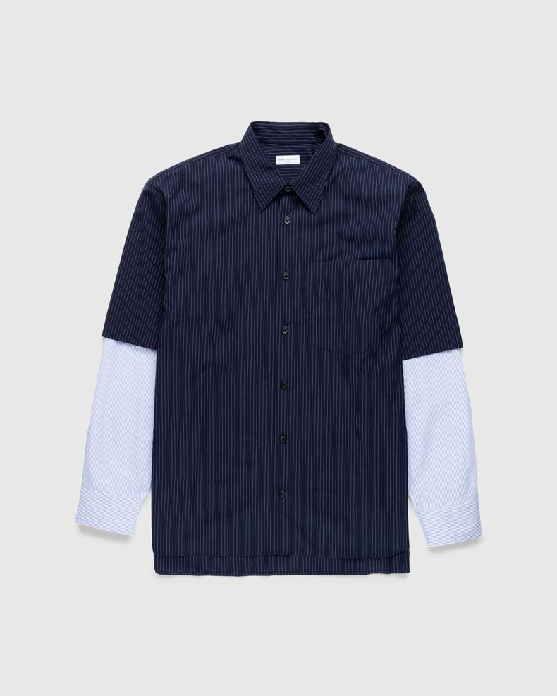 Carle Double Sleeve Shirt Navy