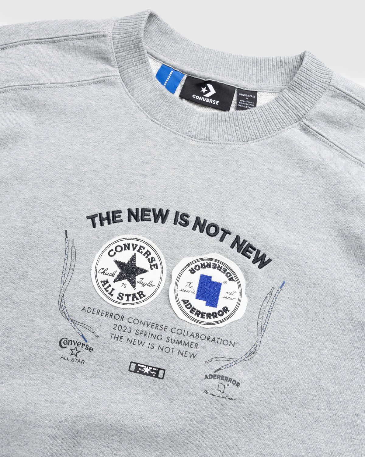 Converse x Ader Error – Shapes Crew Sweatshirt Vintage Grey Heather - Sweats - Grey - Image 5