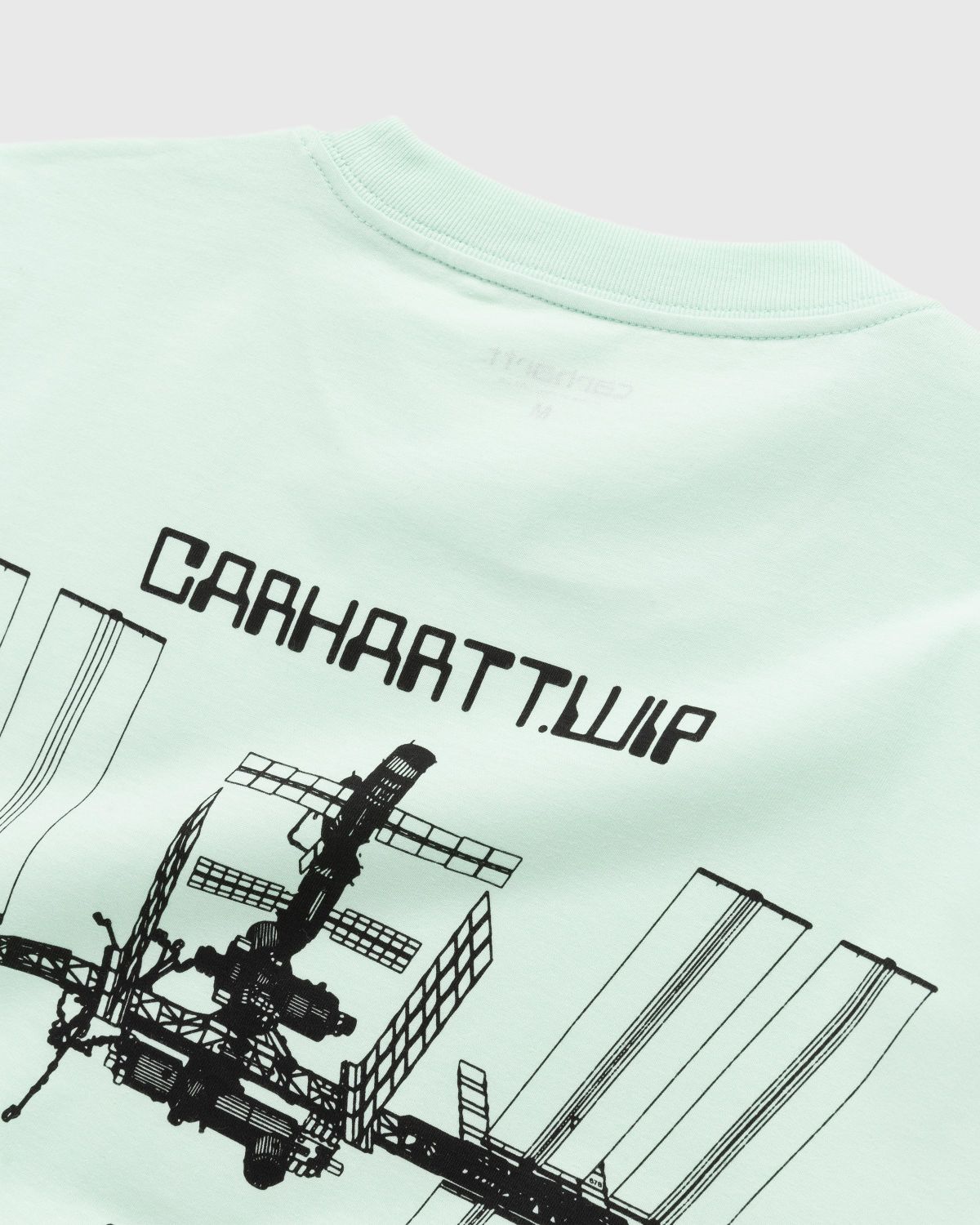 Carhartt WIP – Leaving Earth T-Shirt Pale Spearmint/Black - Tops - Green - Image 3