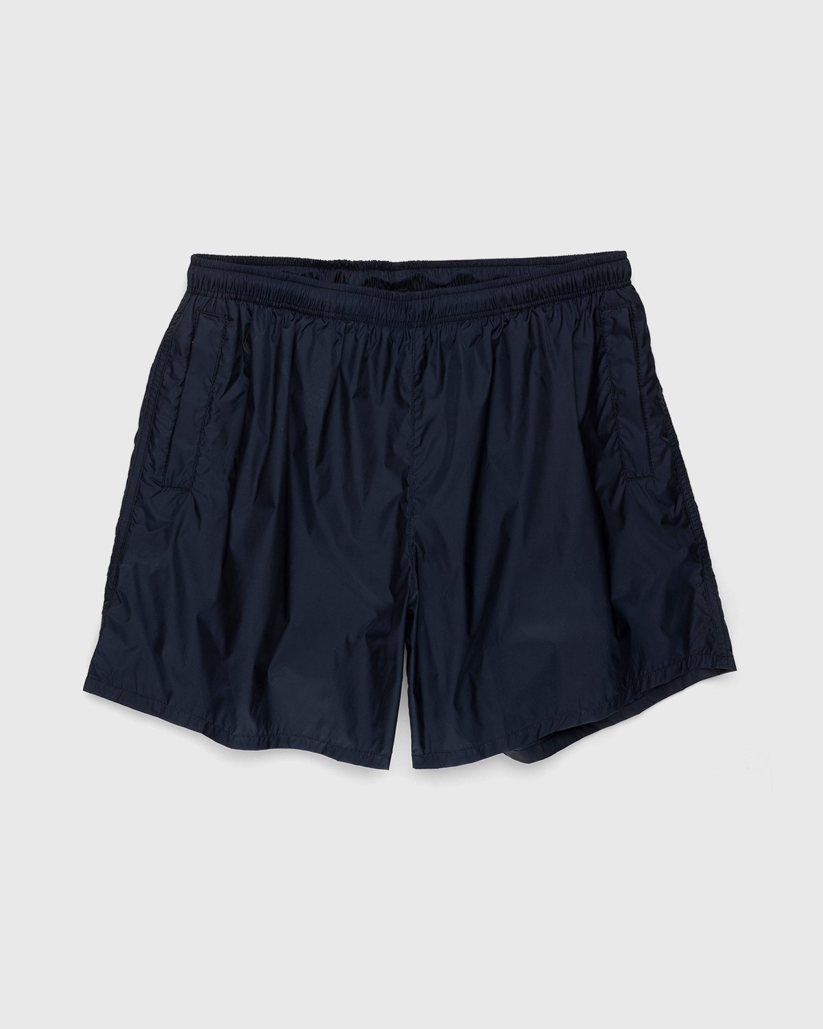 Our Legacy – Drape Tech Trunks Dark Navy - Shorts - Blue - Image 1