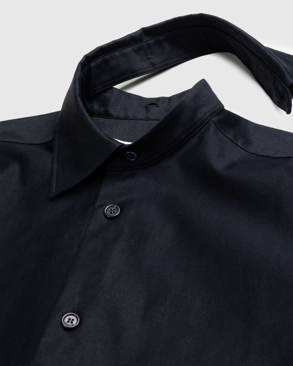 J.W. Anderson – Contrast Patch Pocket Oversized Shirt Navy Blue - Shirts - Blue - Image 7