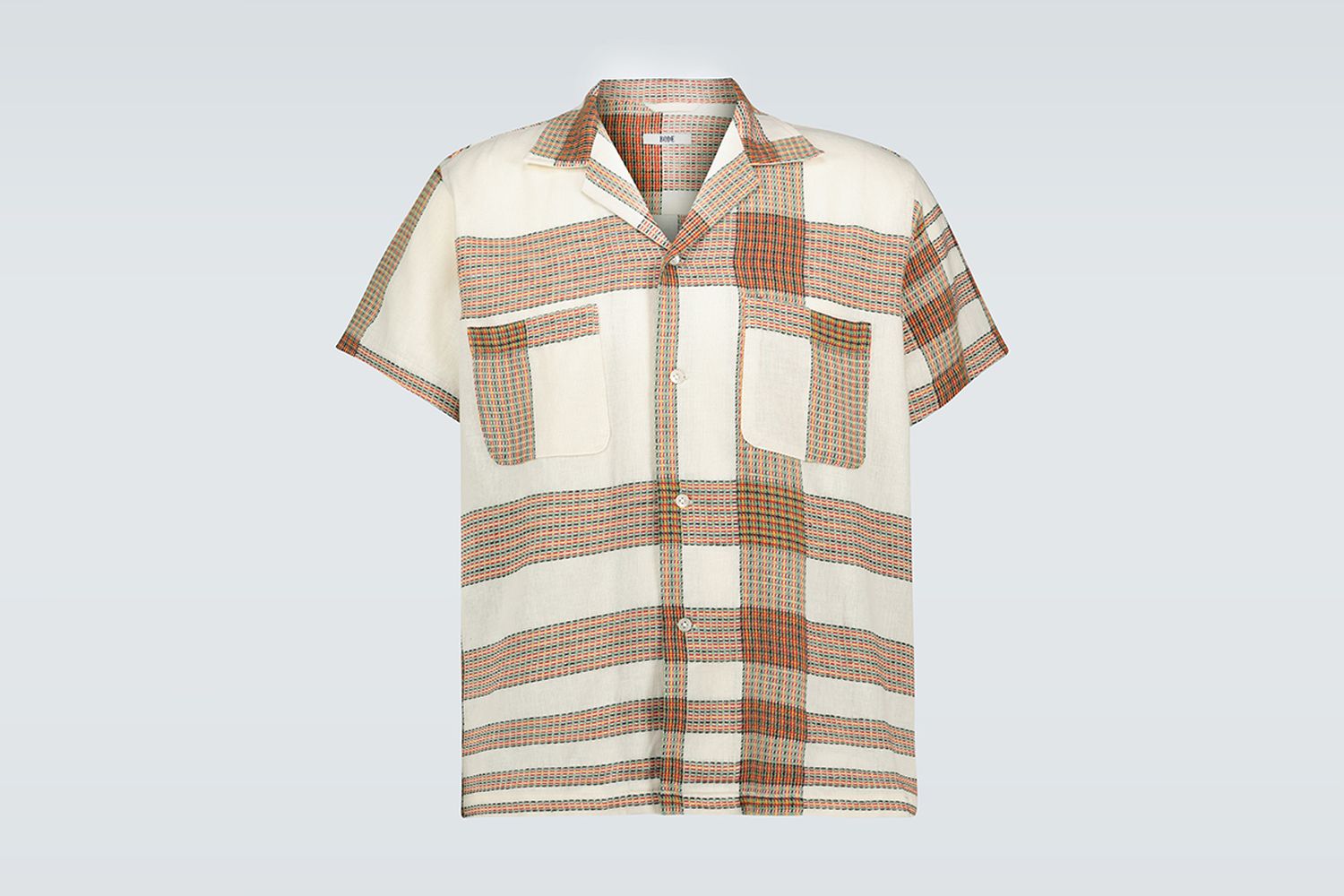 Plaid Linen Bowling Shirt