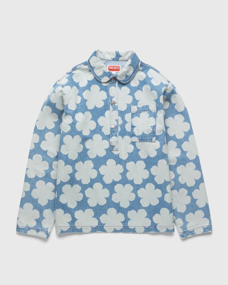 Kenzo – Hana Dots Denim Overshirt Sky Blue