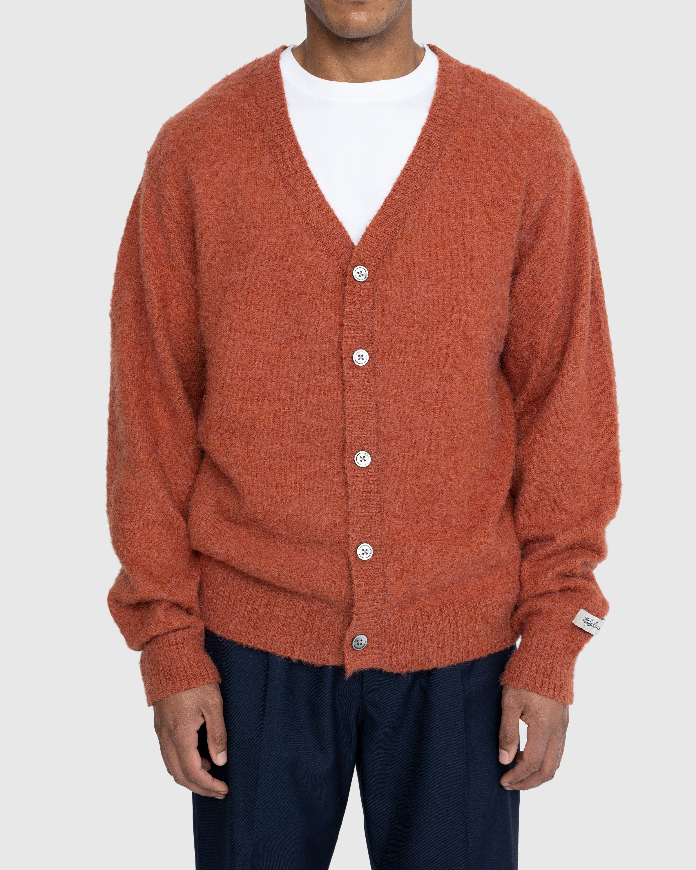 Highsnobiety – Alpaca Cardigan Terracotta - Knitwear - Orange - Image 2