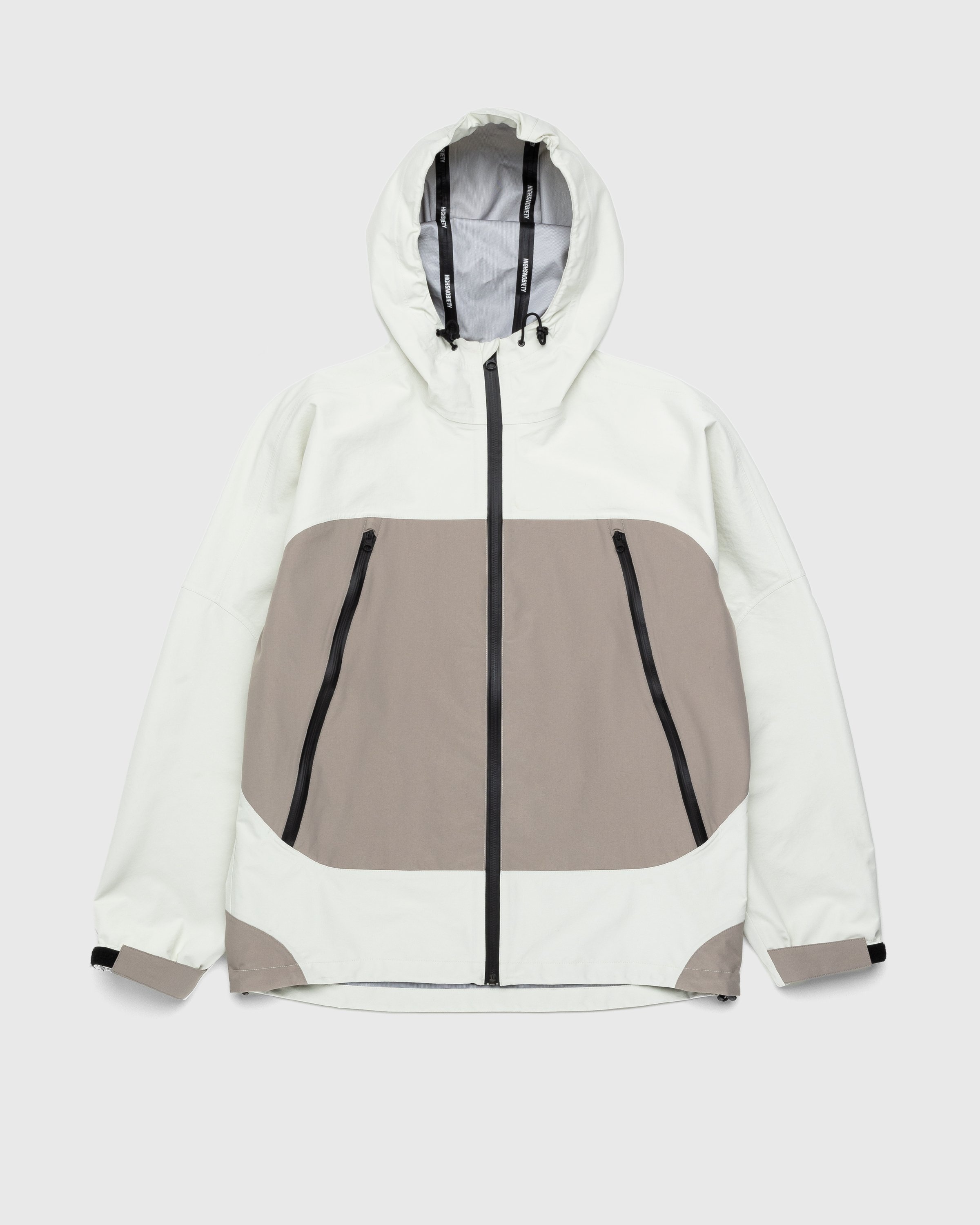 Highsnobiety – 3 Layer Nylon Jacket Off-white/Grey | Highsnobiety Shop