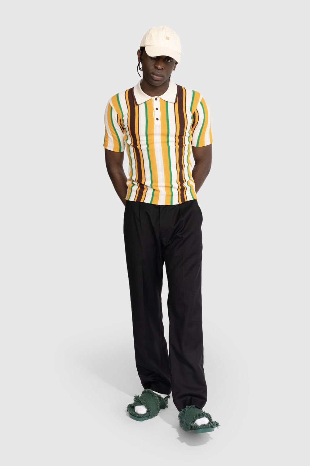Wales Bonner – Optimist Polo Shirt Orange - Shirts - Orange - Image 6
