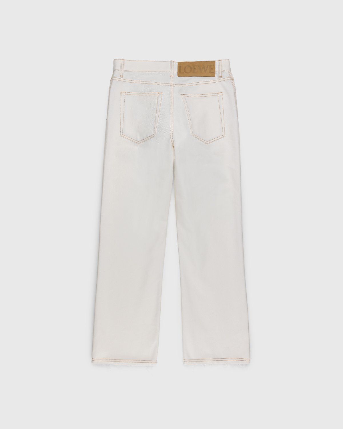 Loewe – Paula's Ibiza Boot Cut Denim Trousers White - Pants - White - Image 2