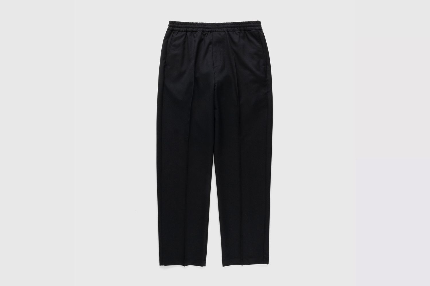 Wool Blend Elastic Pants