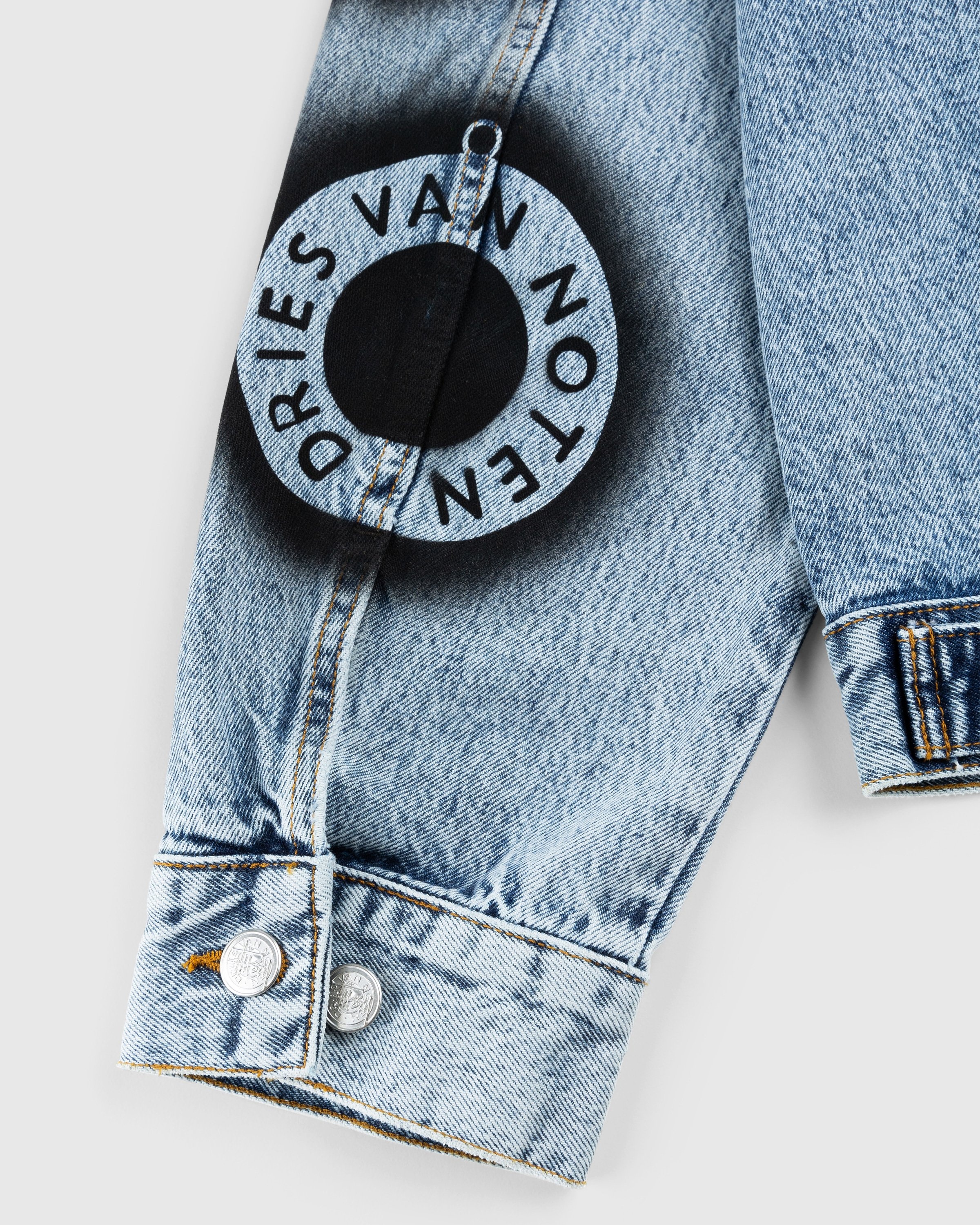 Stüssy x Dries van Noten – Stencil Denim Jacket - Outerwear - Black - Image 7