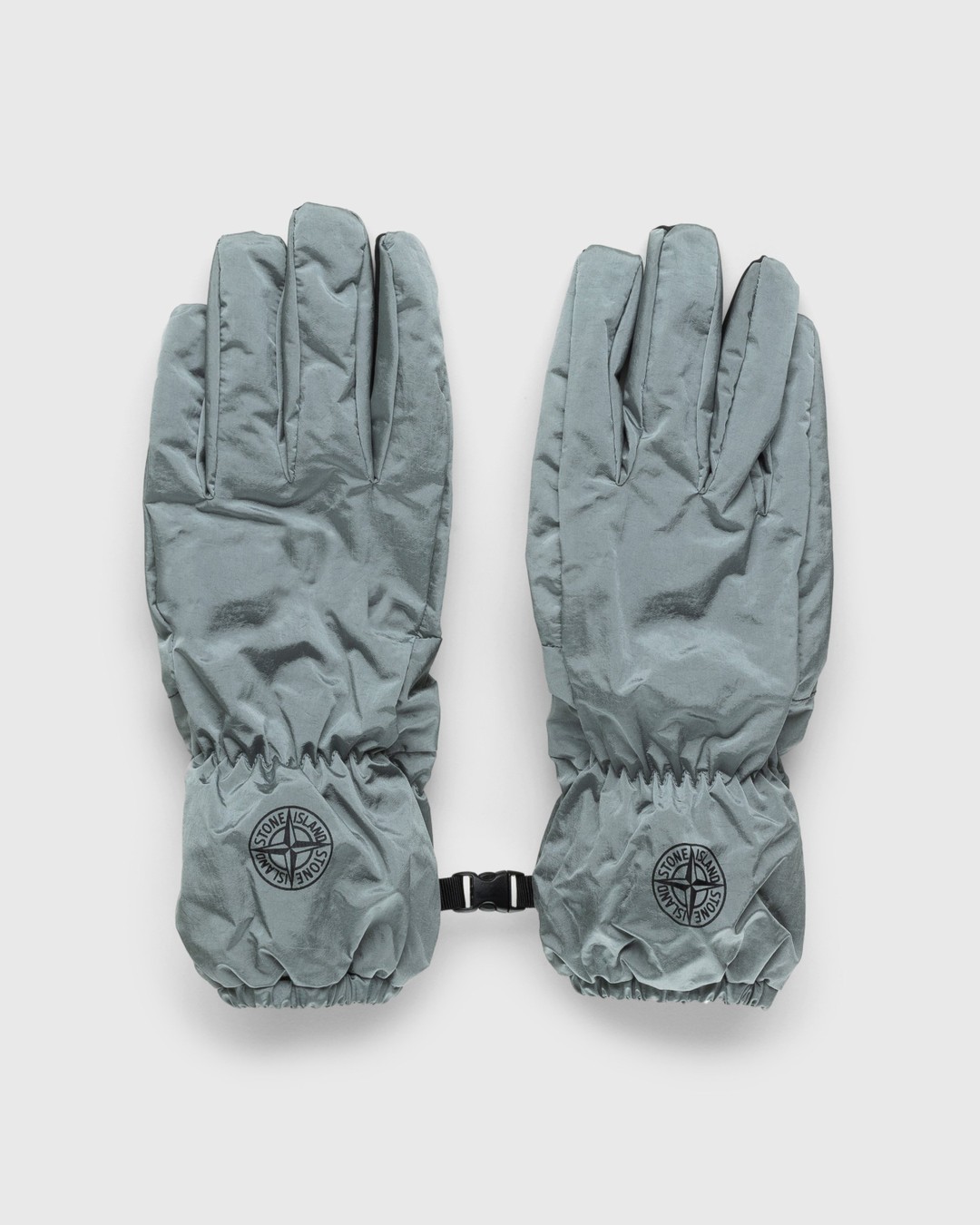 Stone Island – Nylon Metal Gloves Aqua - 5-Finger - Blue - Image 1