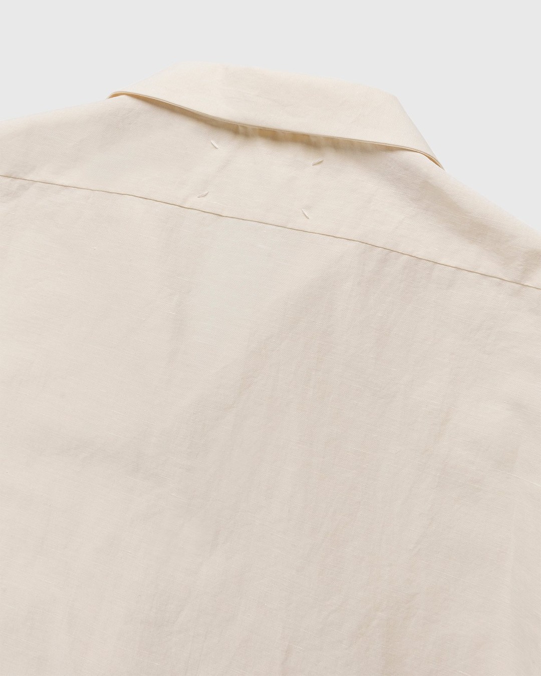 Maison Margiela – Ivory Button-Up Shirt Beige - Shortsleeve Shirts - White - Image 5