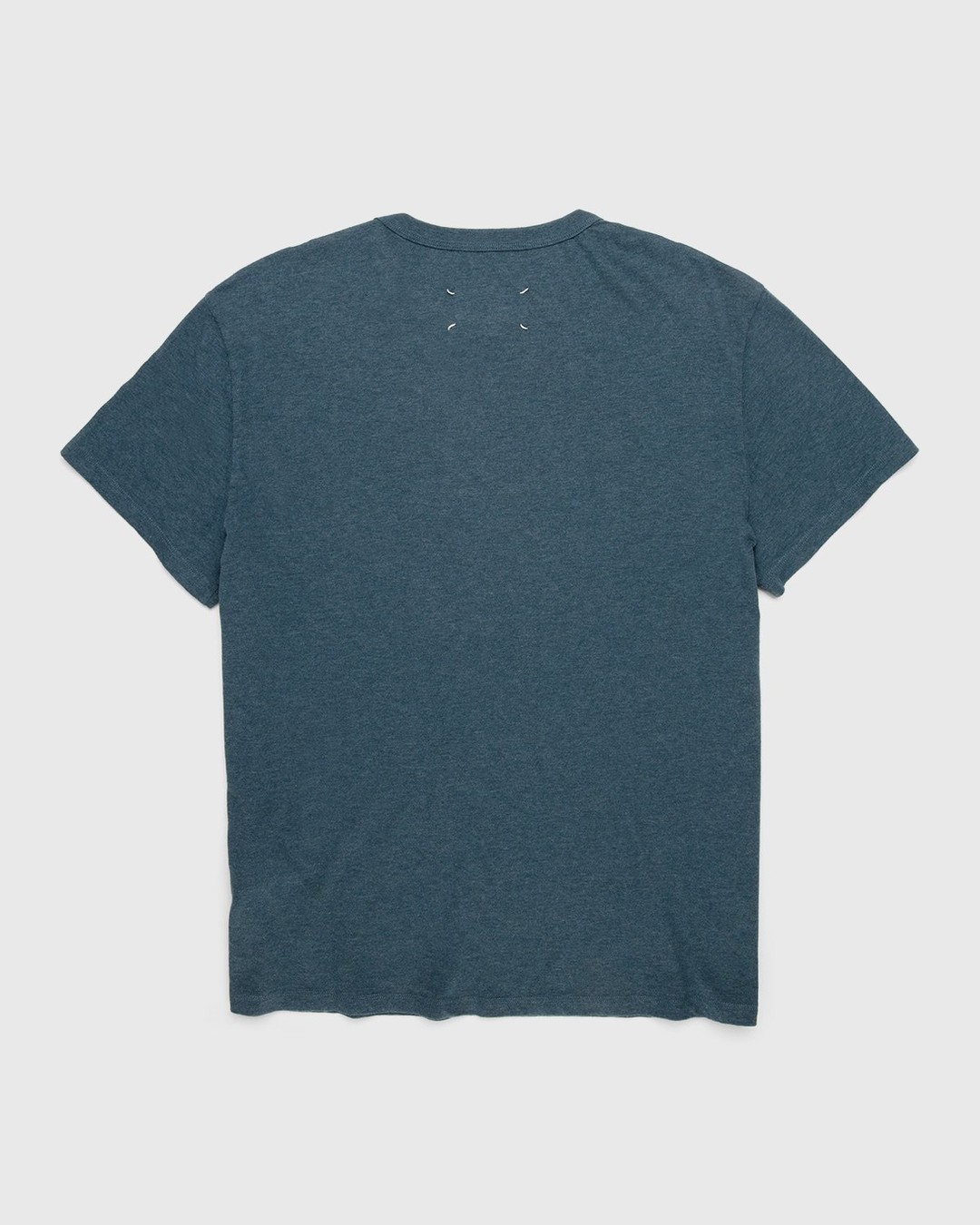 Maison Margiela – Logo T-Shirt Blue - T-Shirts - Blue - Image 2