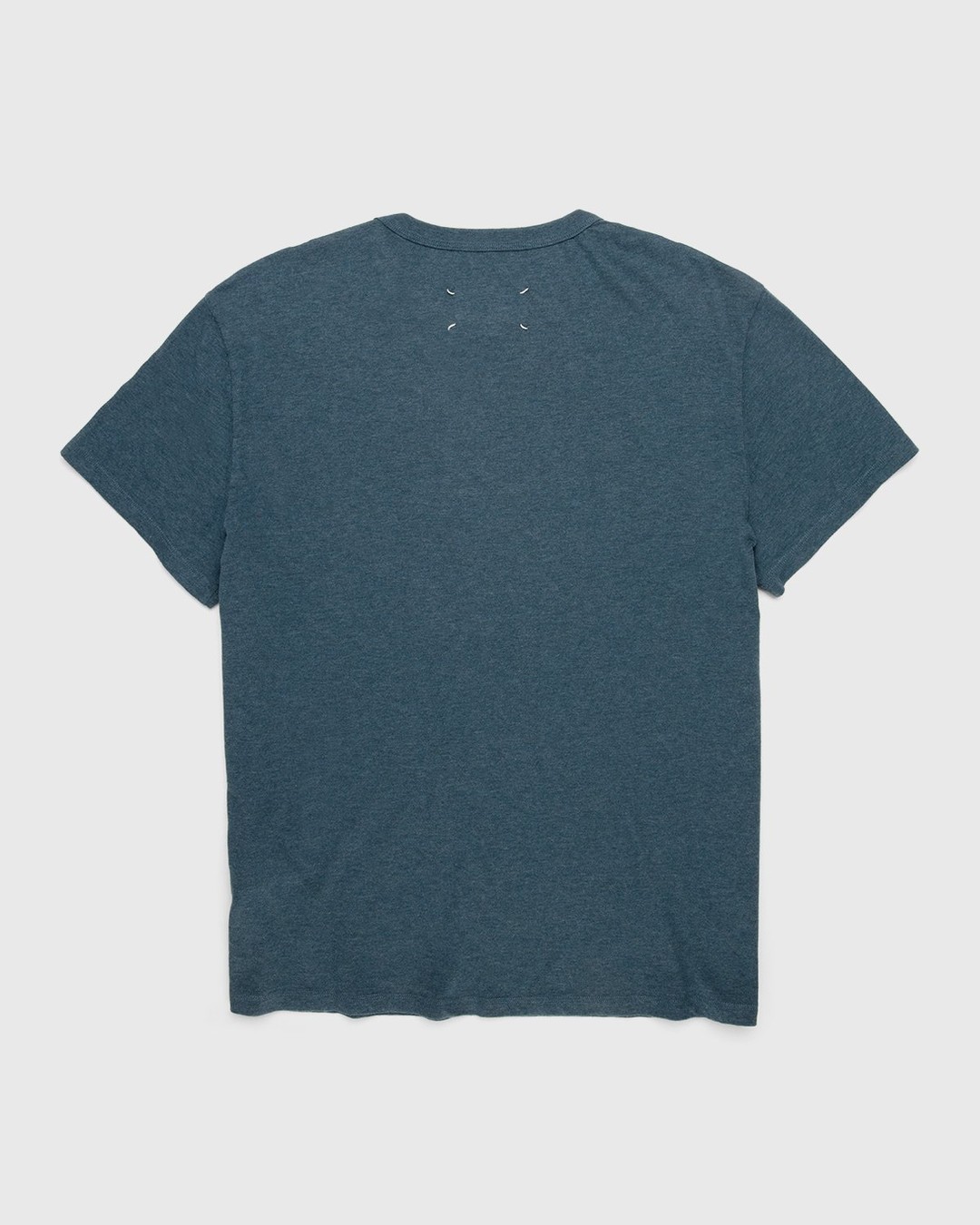 Maison Margiela – Logo T-Shirt Blue - Tops - Blue - Image 2