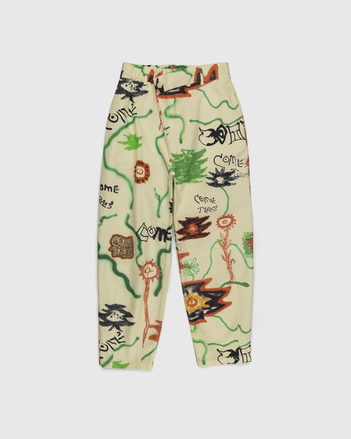 Converse x Come Tees – Floral Triangle Front Chino Bone - Pants - Multi - Image 1