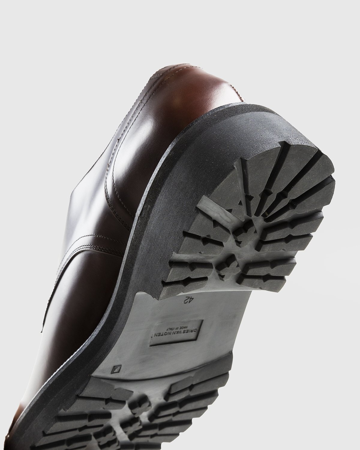Dries van Noten – Leather Lace-Up Derby Shoes Brown - Shoes - Brown - Image 6
