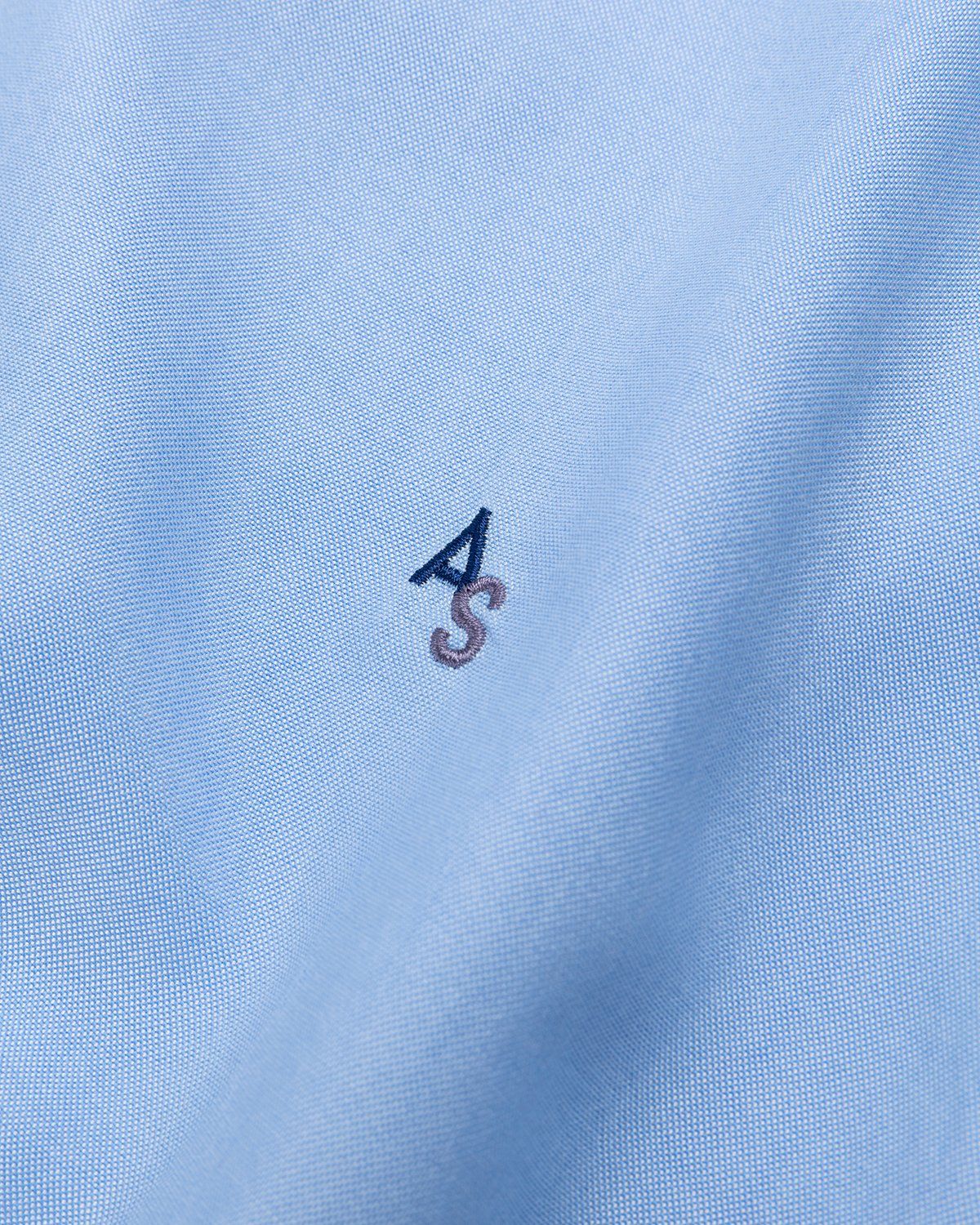 Acne Studios – Classic Monogram Button-Up Shirt Light Blue - Shirts - Blue - Image 5