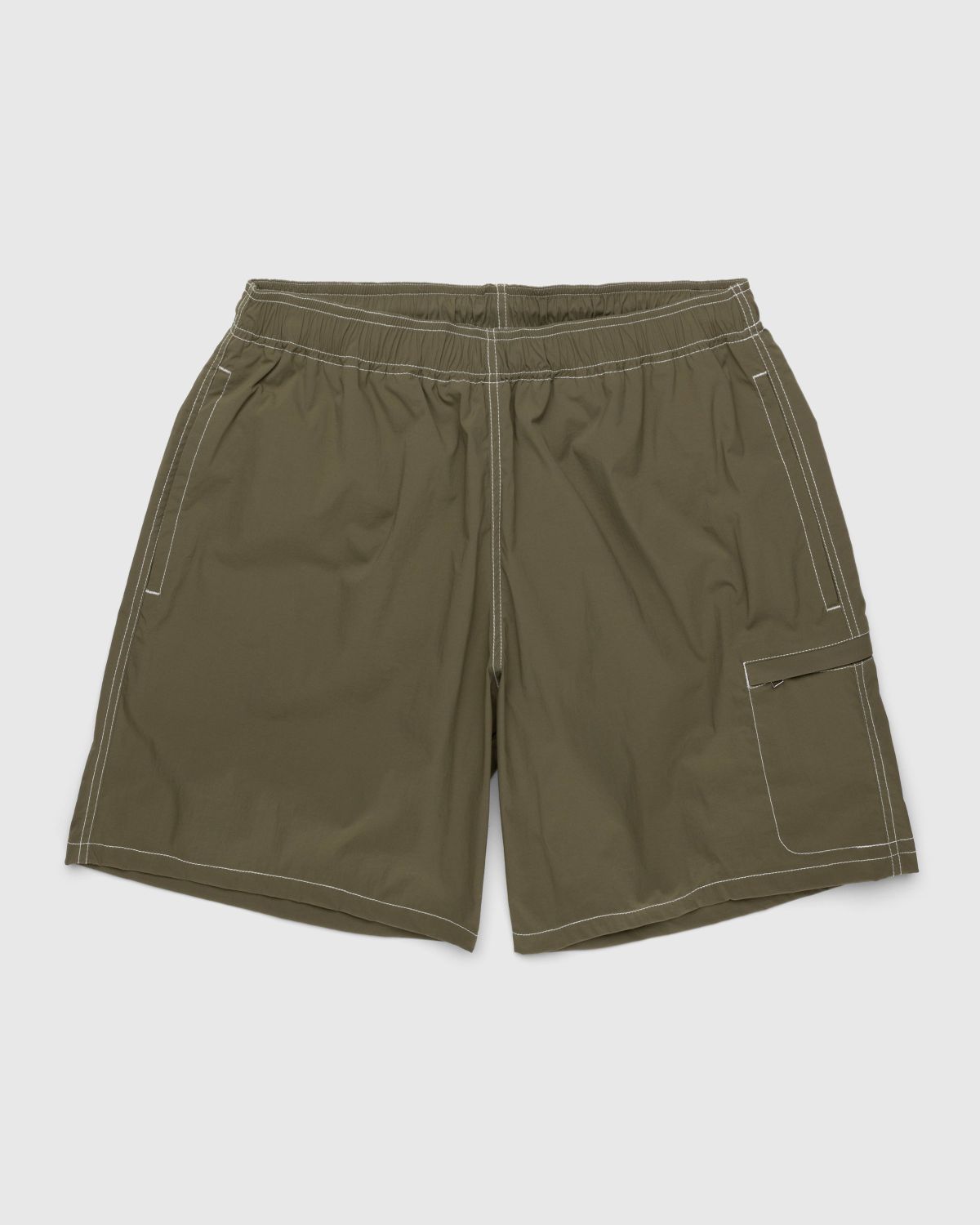 Highsnobiety – Side Cargo Shorts Khaki - Active Shorts - Green - Image 1