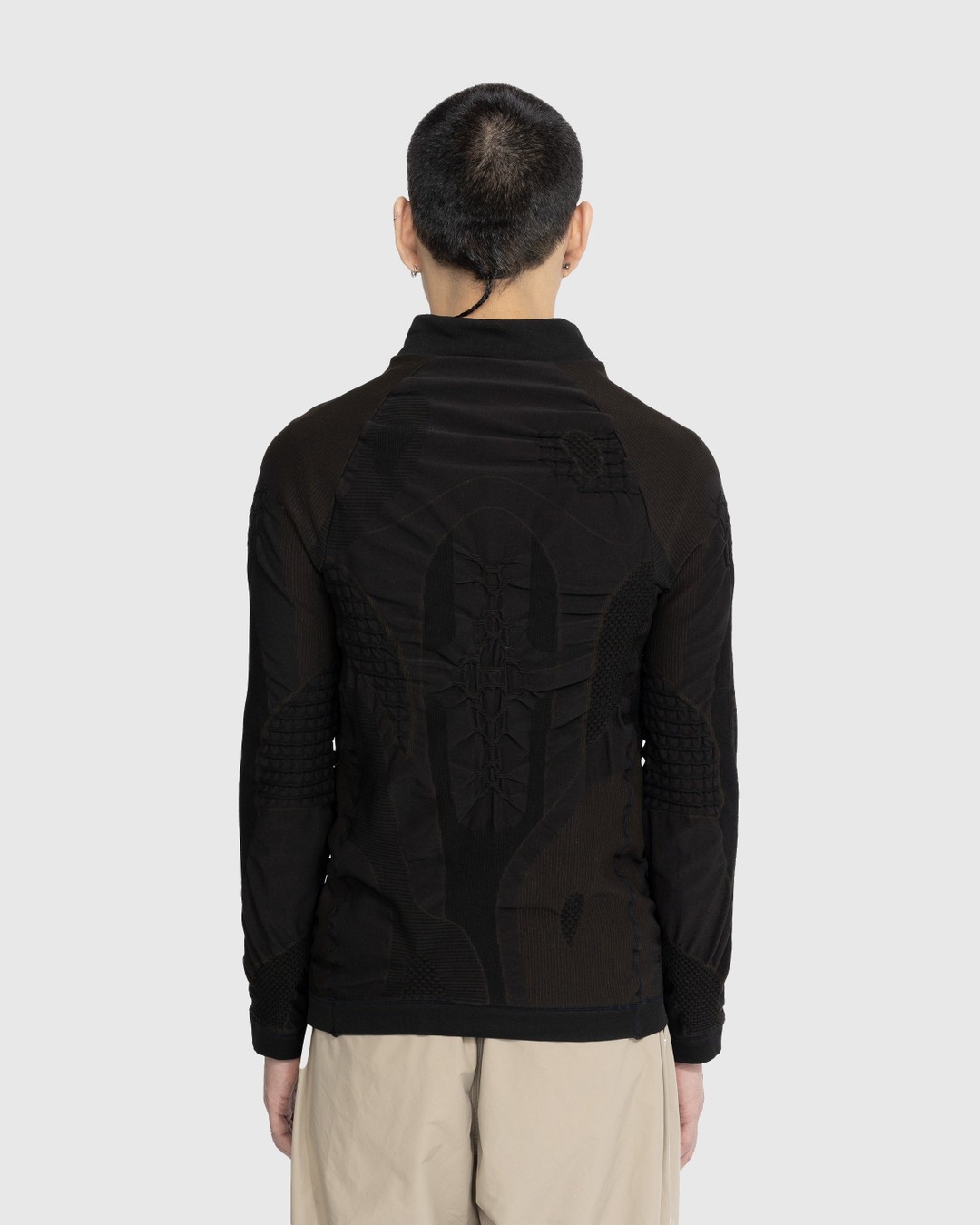 ROA – Half Zip 3D Knit Black - Knitwear - Black - Image 3
