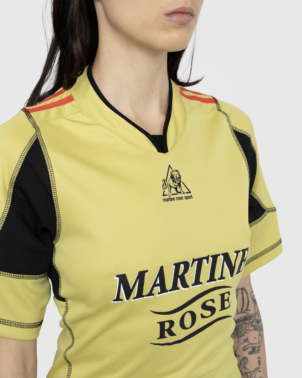 MARTINE ROSE COLLAGE FOOTBALL TOP