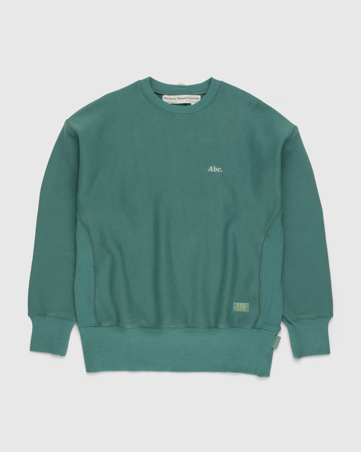 Abc. – French Terry Crewneck Sweatshirt Apatite - Sweats - Green - Image 1