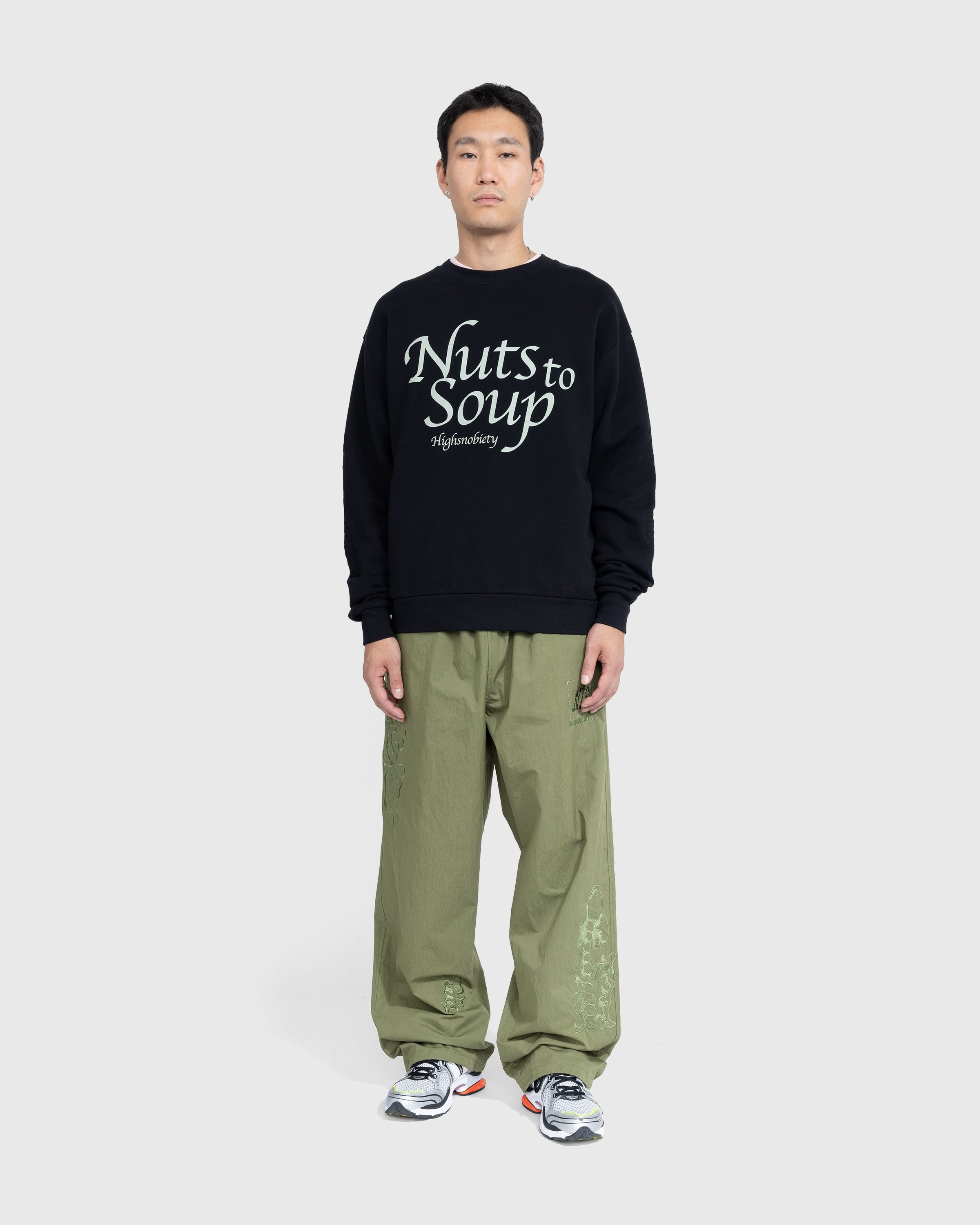 NTS x Highsnobiety – Nuts To Soup Crewneck Black - Knitwear - Black - Image 5
