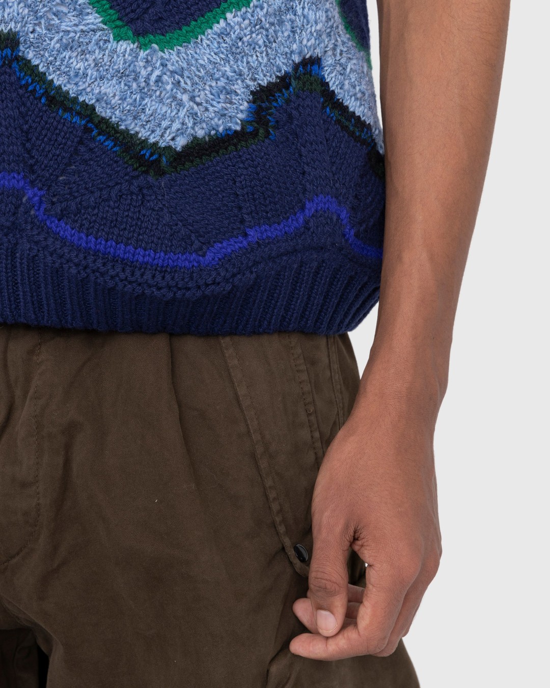 Missoni – Wavy Knit Vest Blue - Gilets - Blue - Image 7